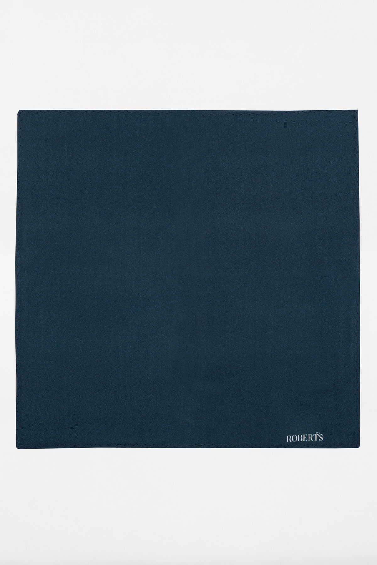 Pañuelo De Bolsillo De Seda Liso Azul image number 1