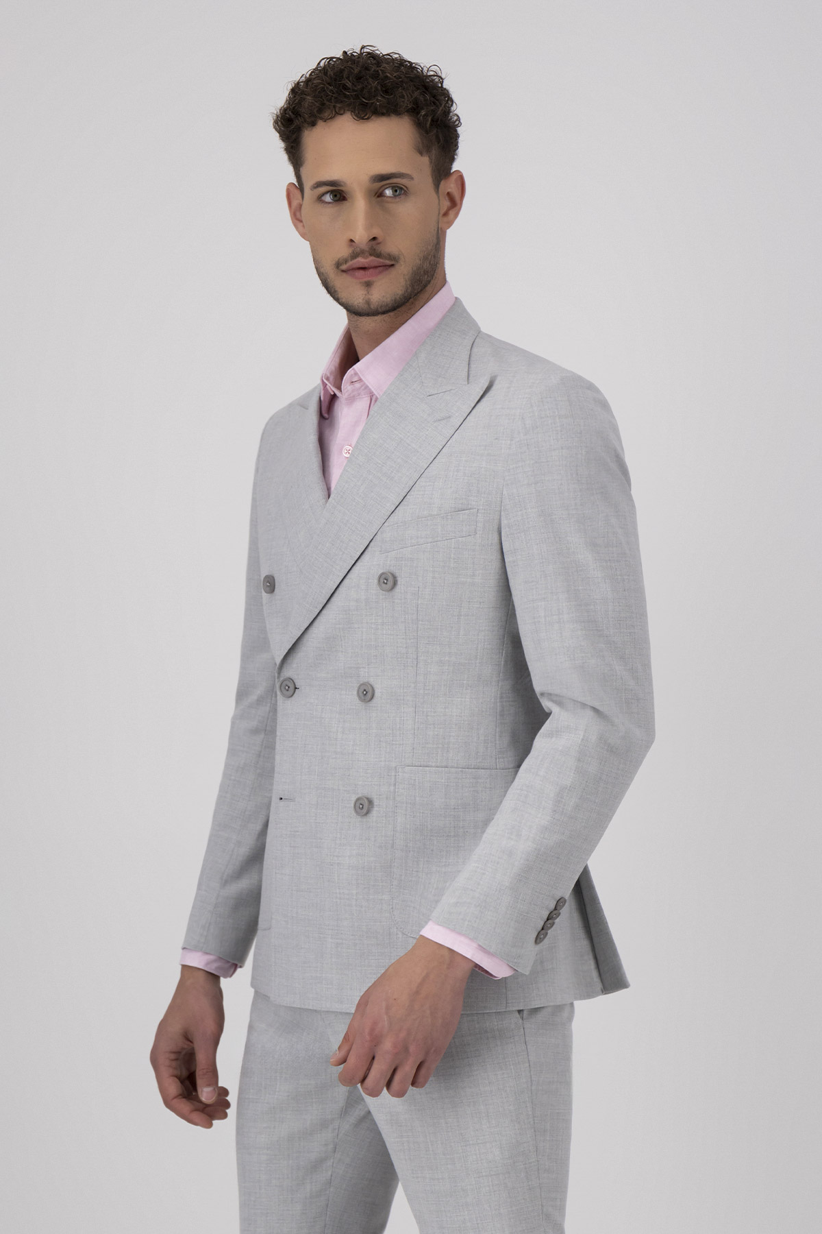 Traje Color Gris Claro Slim Fit