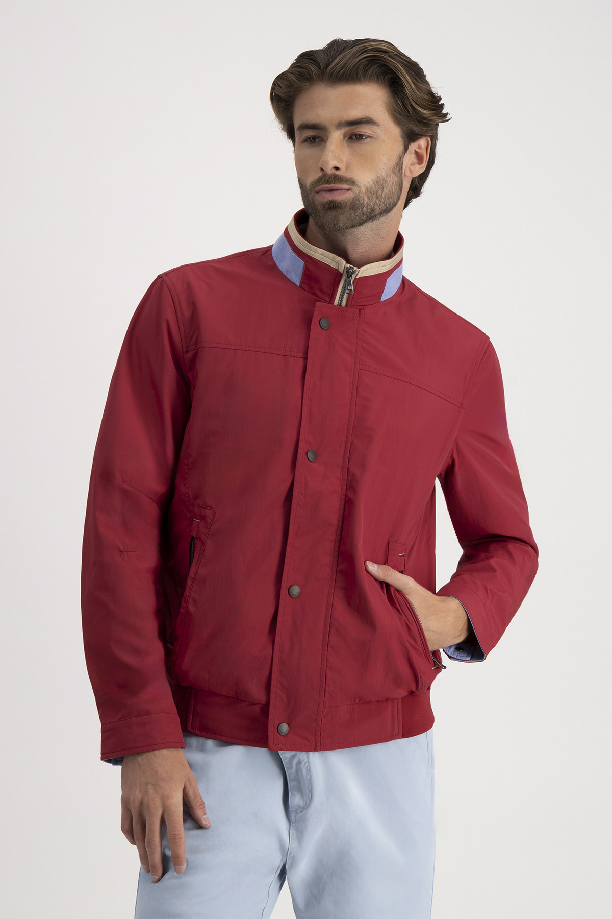 Chamarra Roberts Rojo Cereza Contemporary Fit