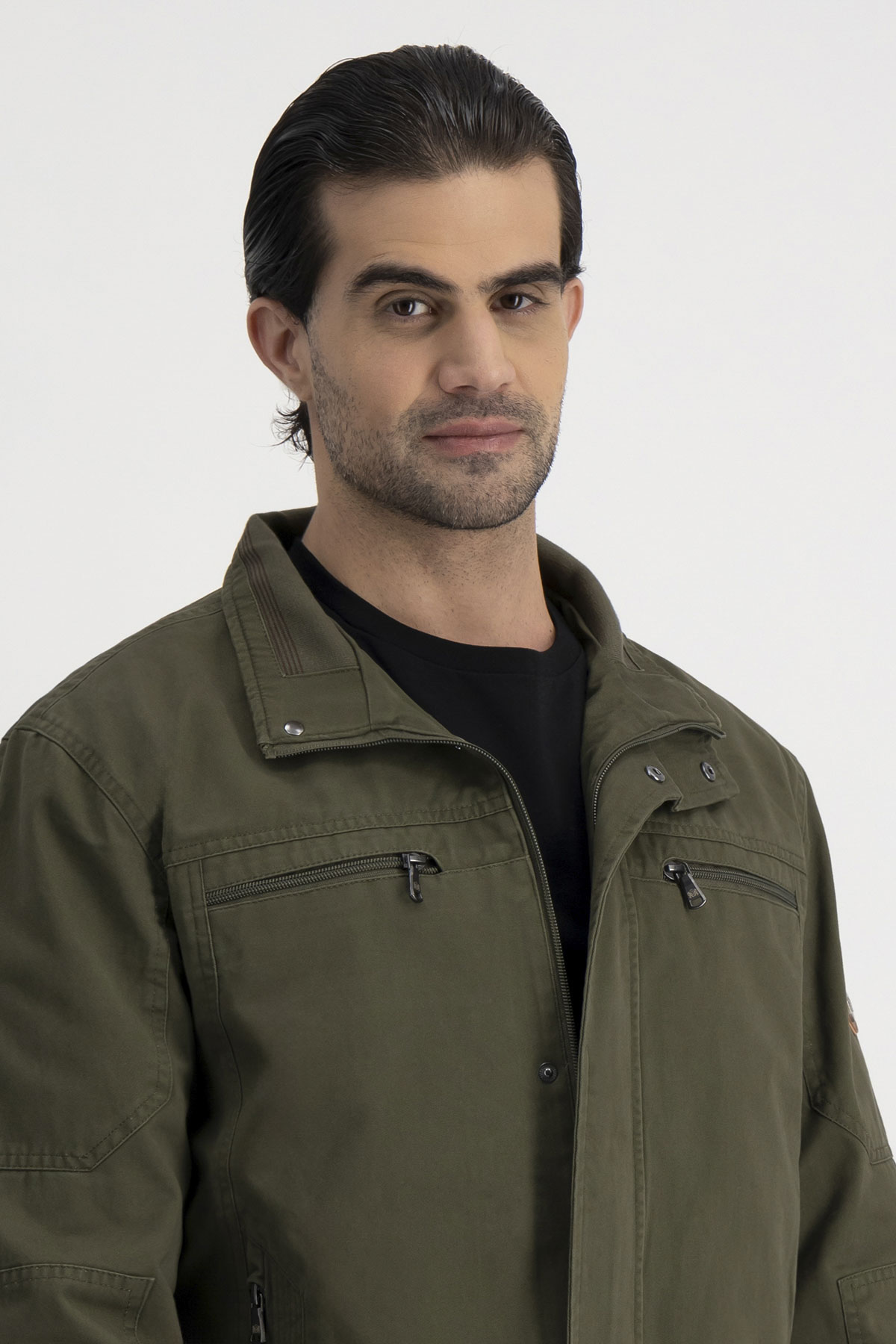 Chamarra Roberts Verde Oscuro Contemporary Fit