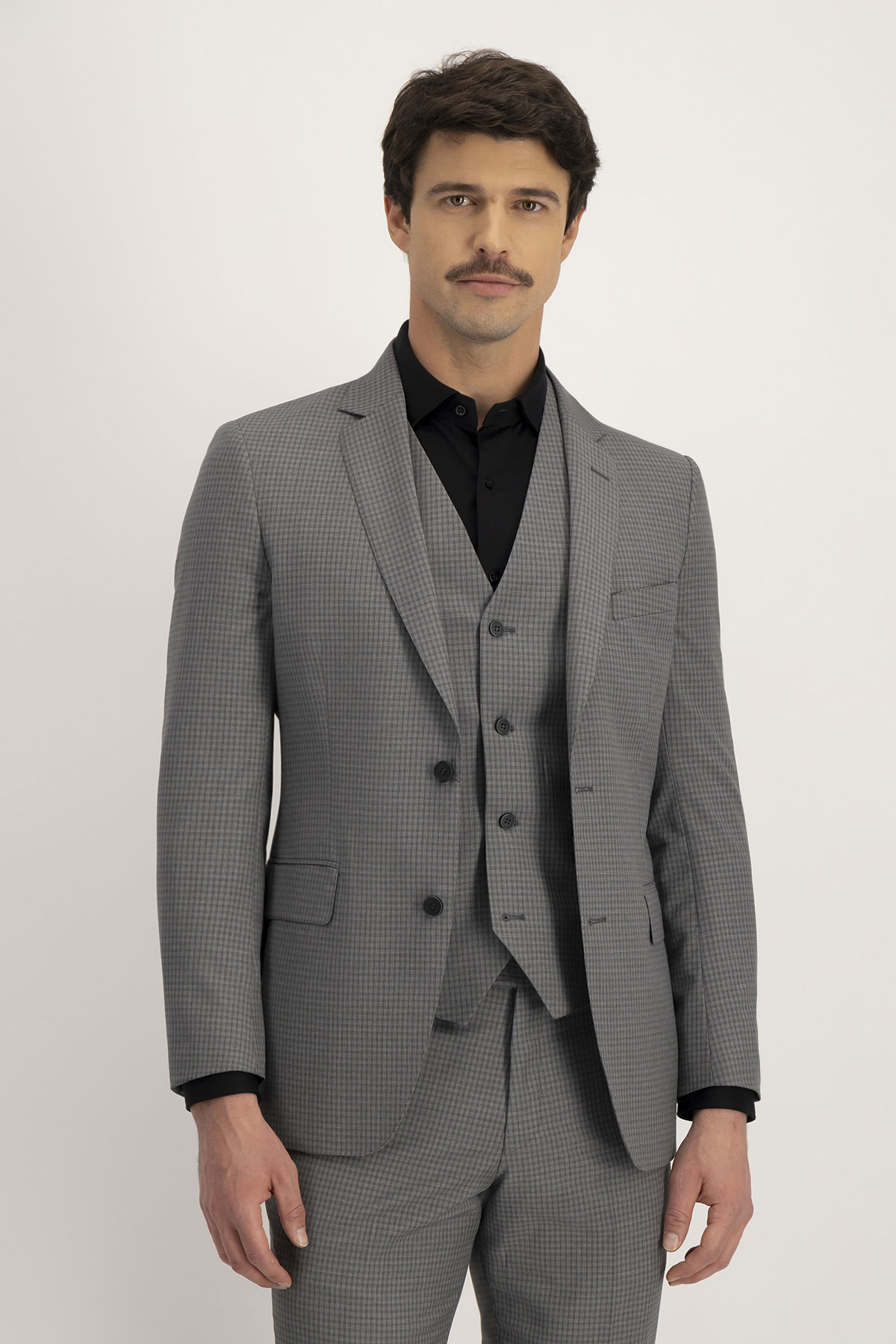 Traje Trío Roberts Gris Slim Fit