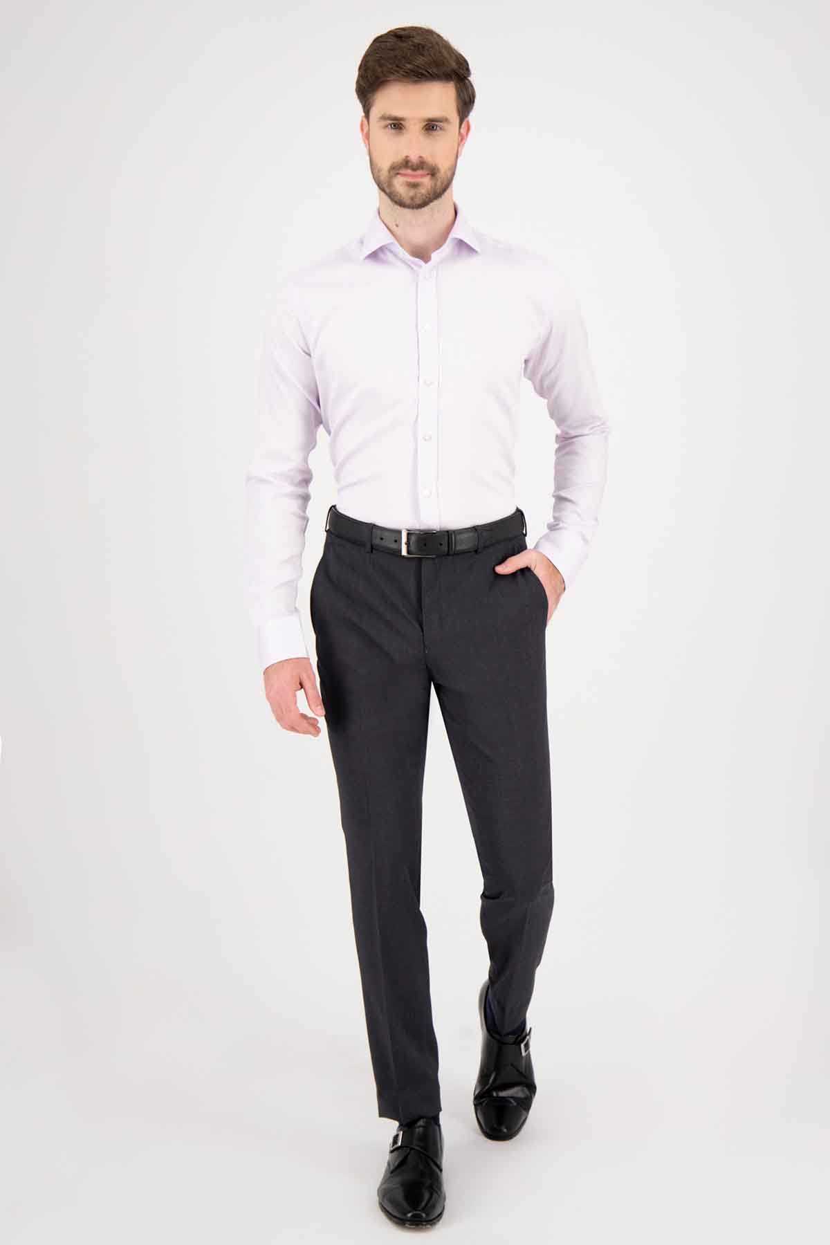 Pantalón Roberts Slim fit Color gris oxford image number 3