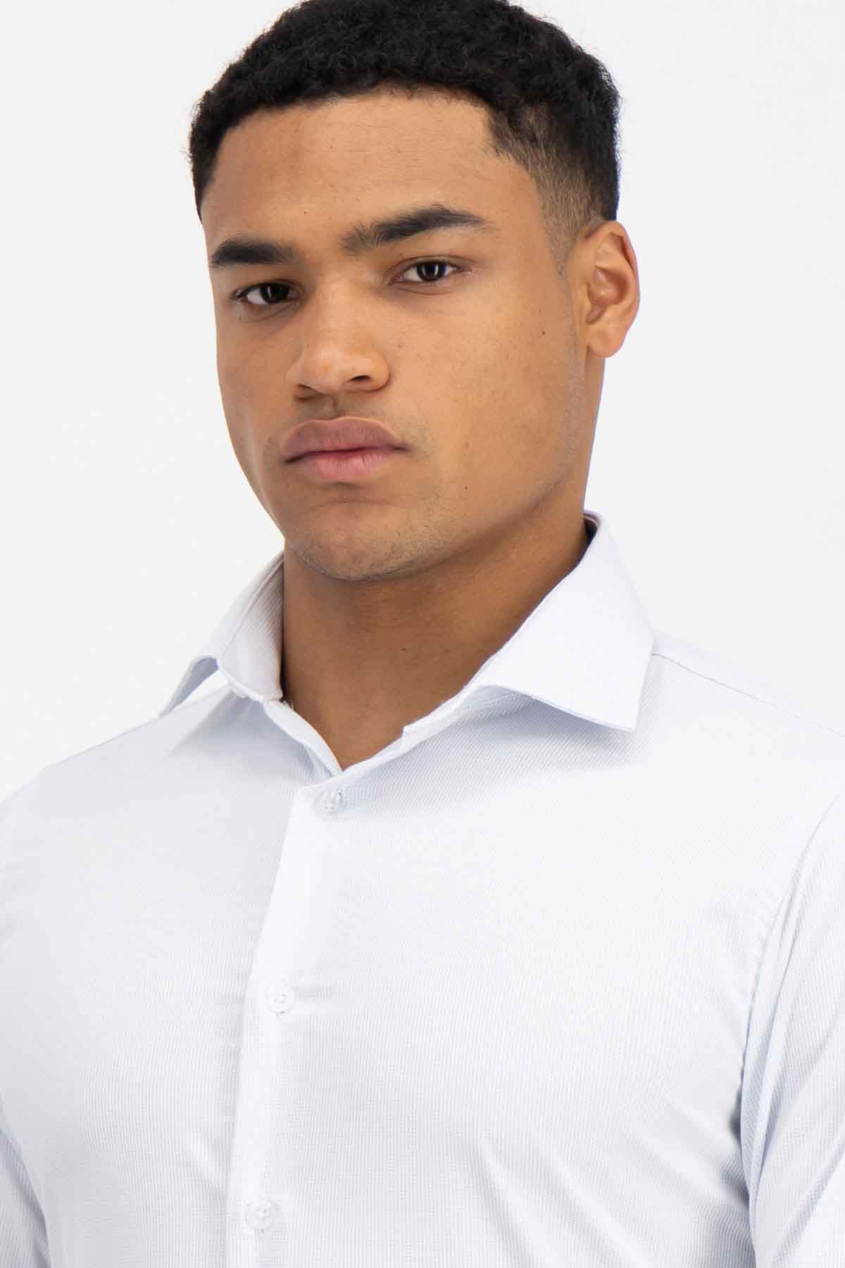 Camisa Vestir BAMBOO Roberts Red Blanco Slim Fit
