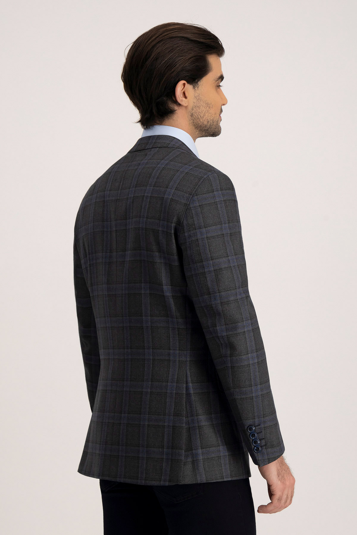 Saco Casual Roberts Gris Oxford Contemporary Fit image number 3