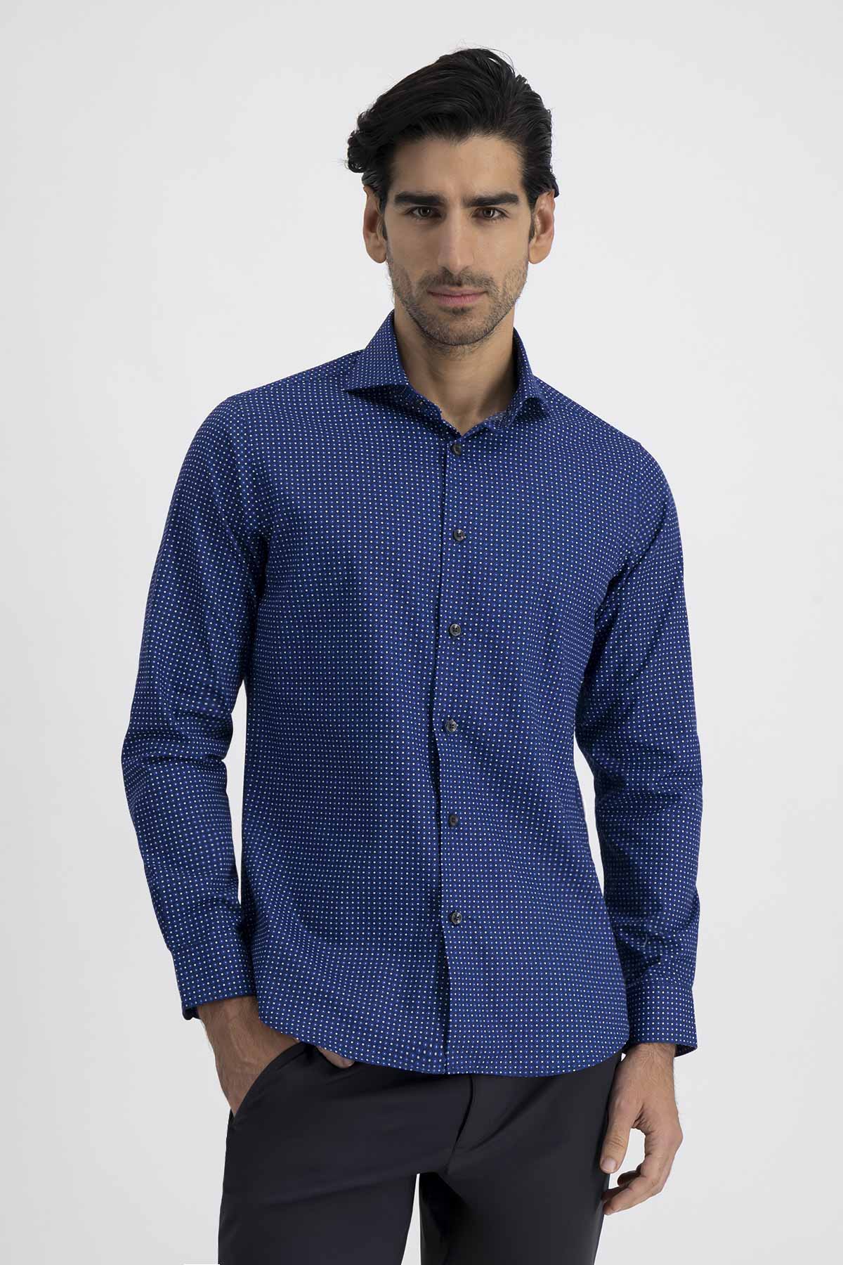Camisa Formal Roberts Red Azul Marino Slim Fit