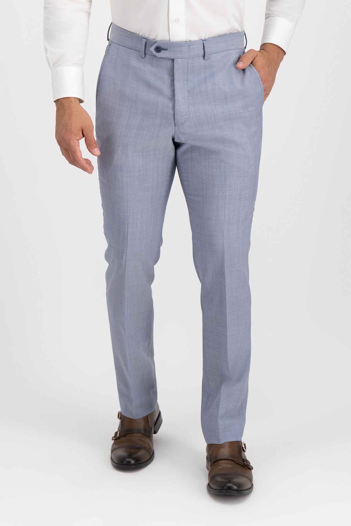 Traje Trío Calderoni Color Azul Contemporary Fit