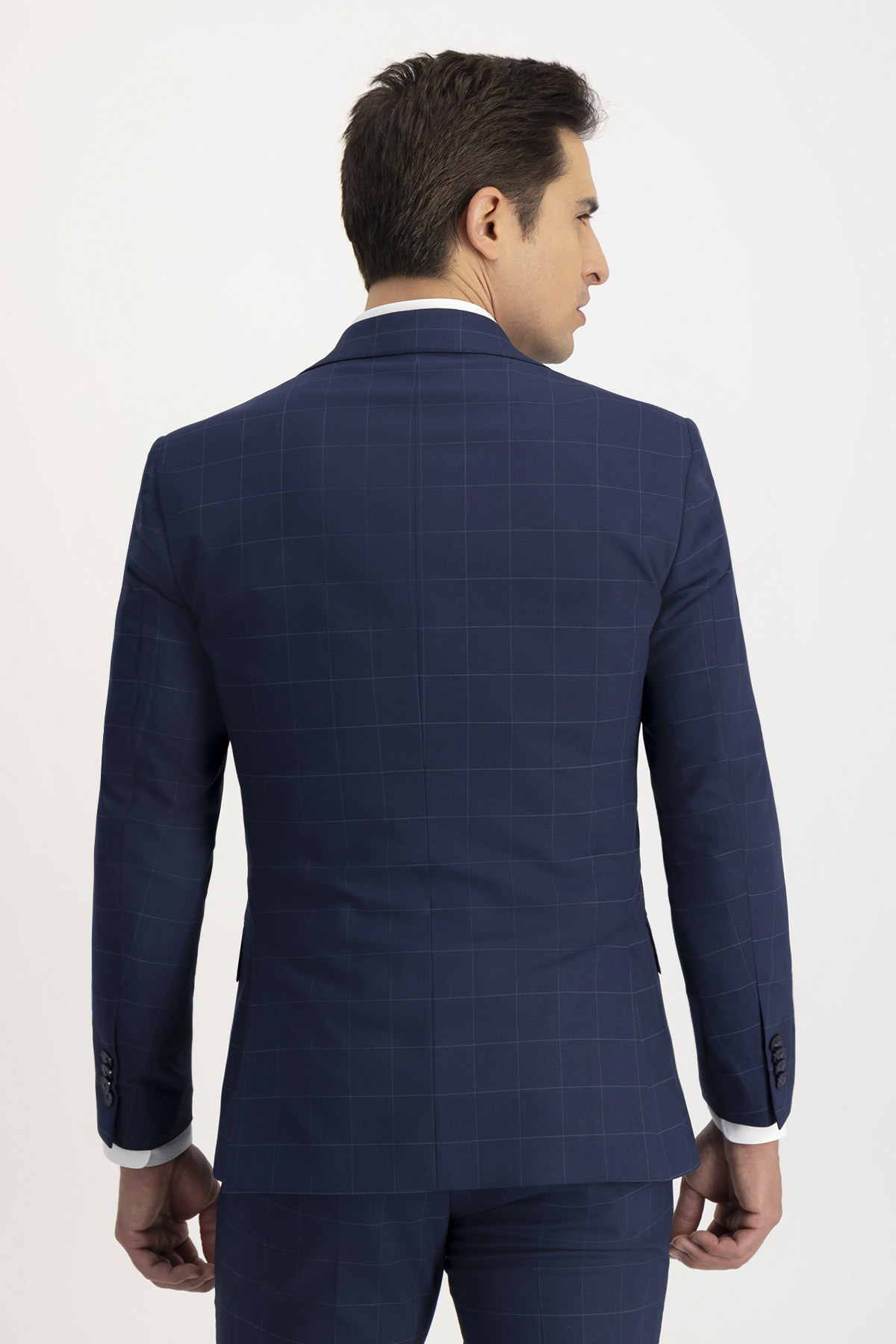 Traje Trío Slim Fit Azul Cobalto