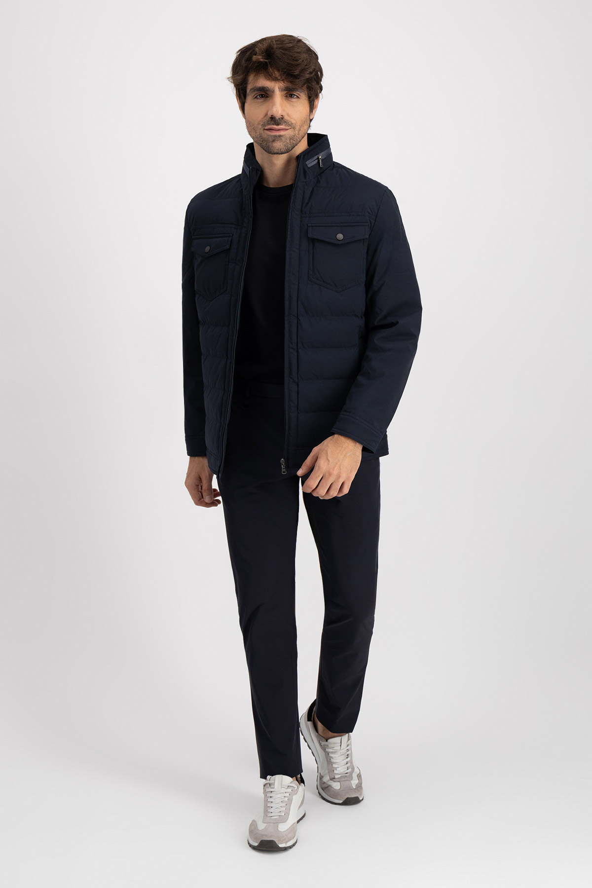 Chamarra Roberts Azul Marino Contemporary Fit