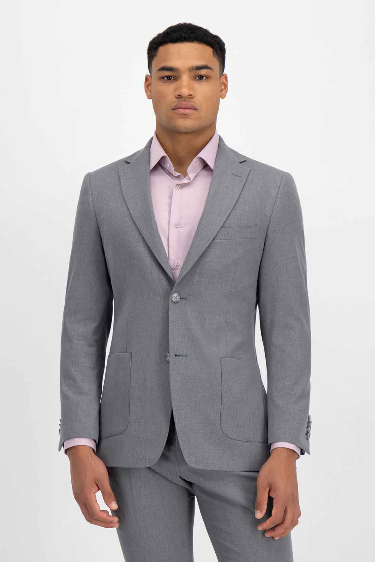 Traje Roberts Red Gris Claro Slim Fit