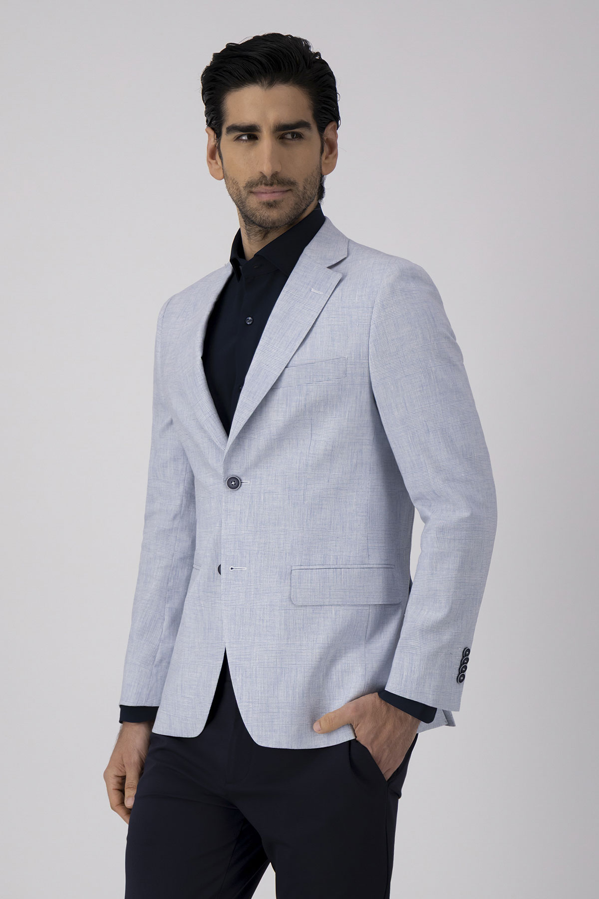Saco Casual Slim Fit Azul Marino
