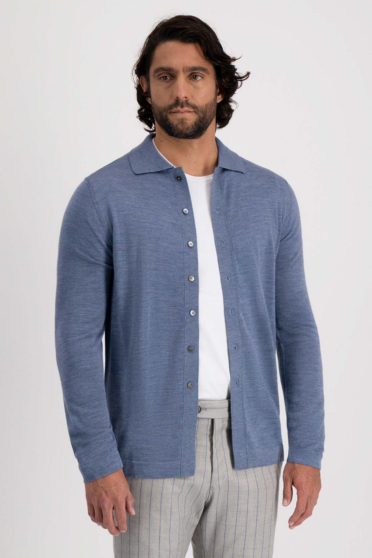 Suéter Casual Merino Wool Contemporary Fit