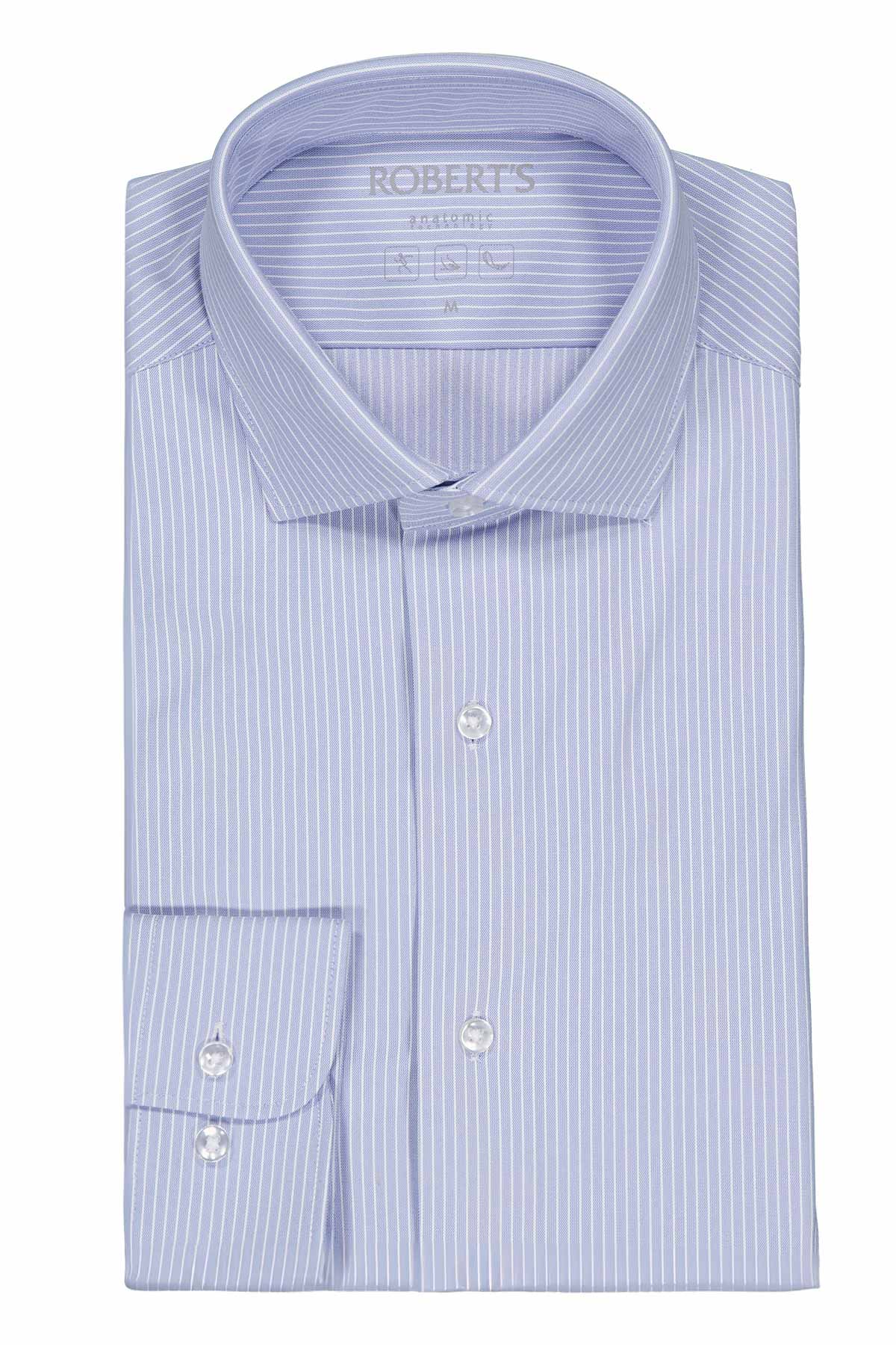 Camisa Formal Anatomic Technology Roberts Azul Claro Slim Fit