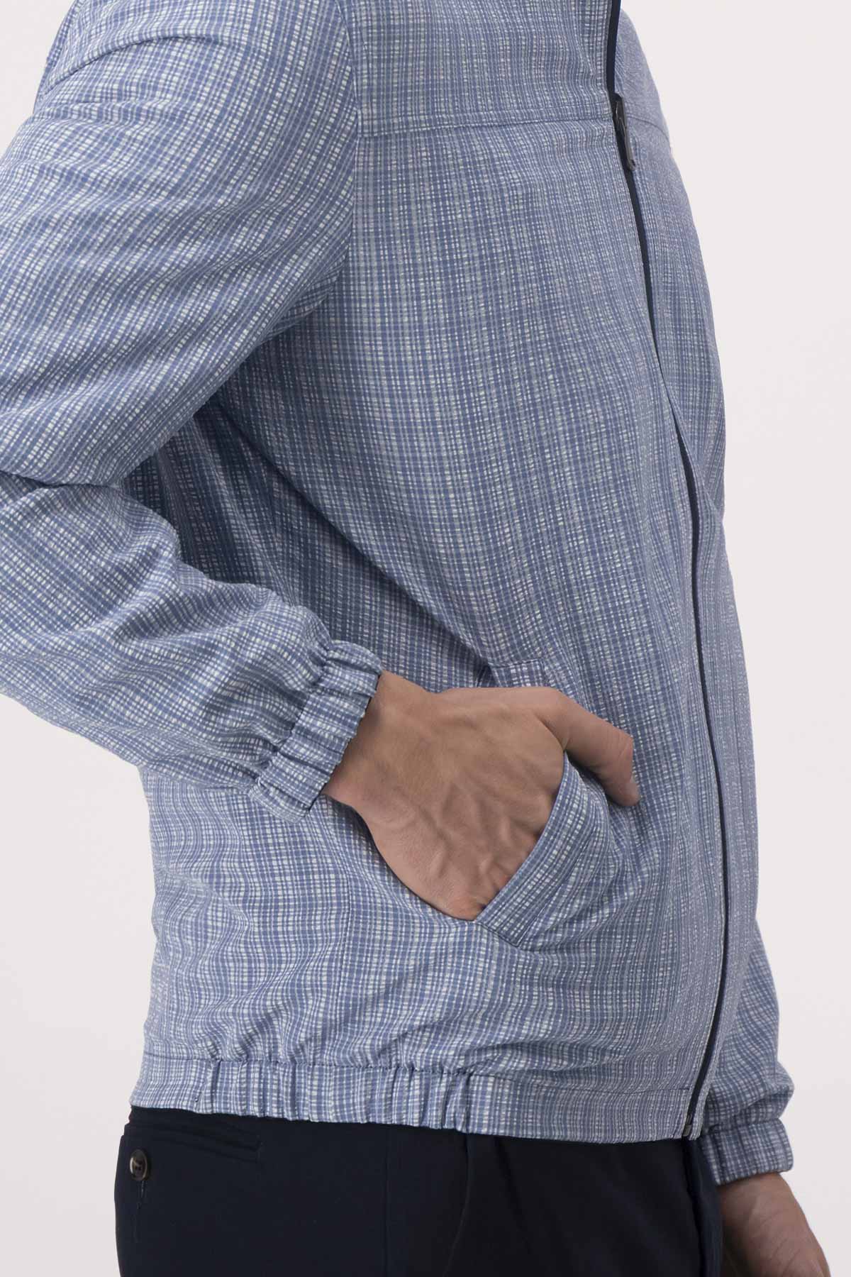 Chamarra Contemporary Fit Azul Marino
