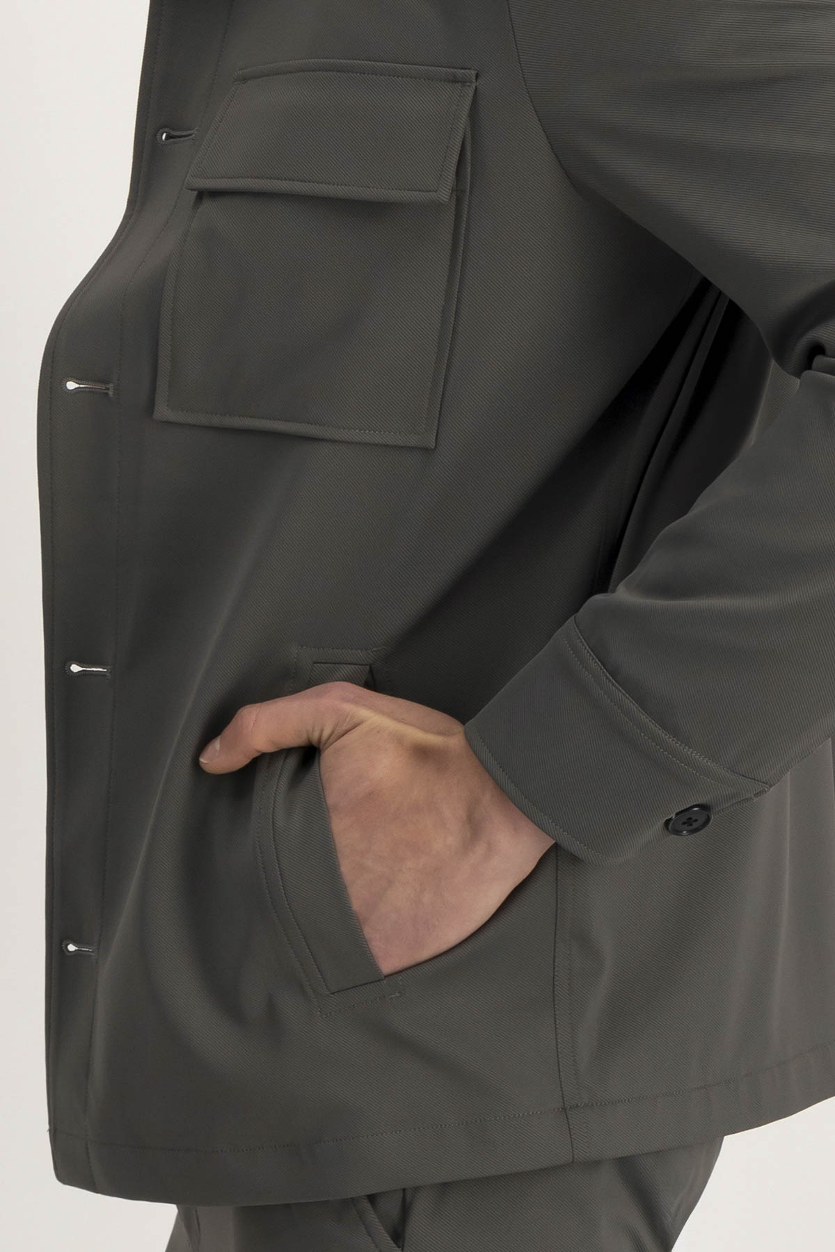 Sobrecamisa Anatomic Technology Roberts Red Verde Slim Fit