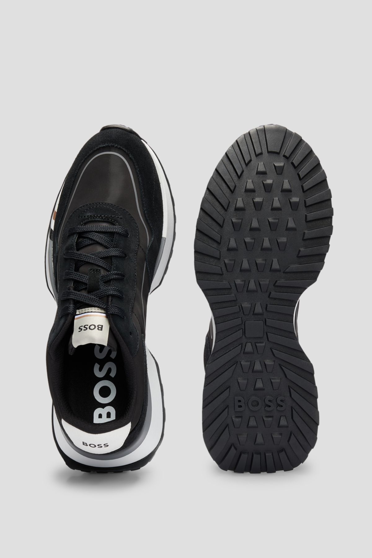 TENIS BOSS EN MEZCLA DE MATERIALES