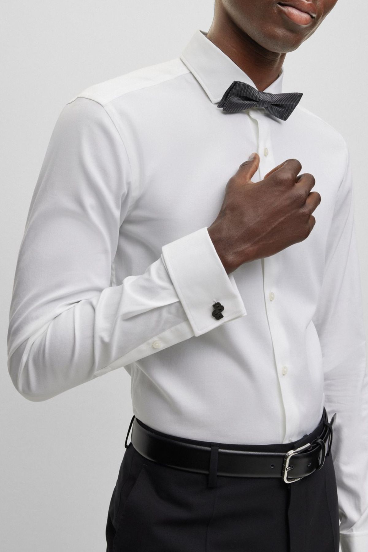 MANCUERNILLAS BOSS CON DOBLE MONOGRAMA