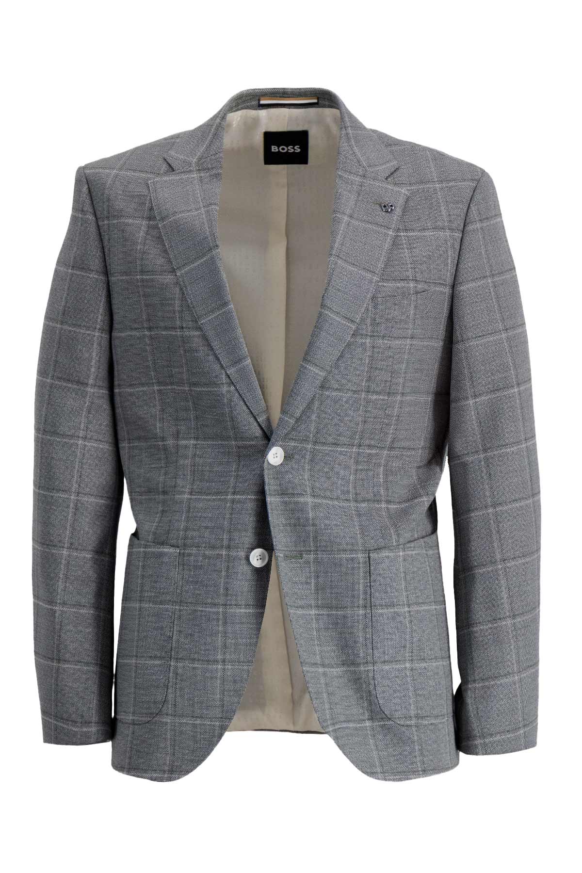 Blazer Regular Fit En Mezcla De Lana A Cuadros image number 4