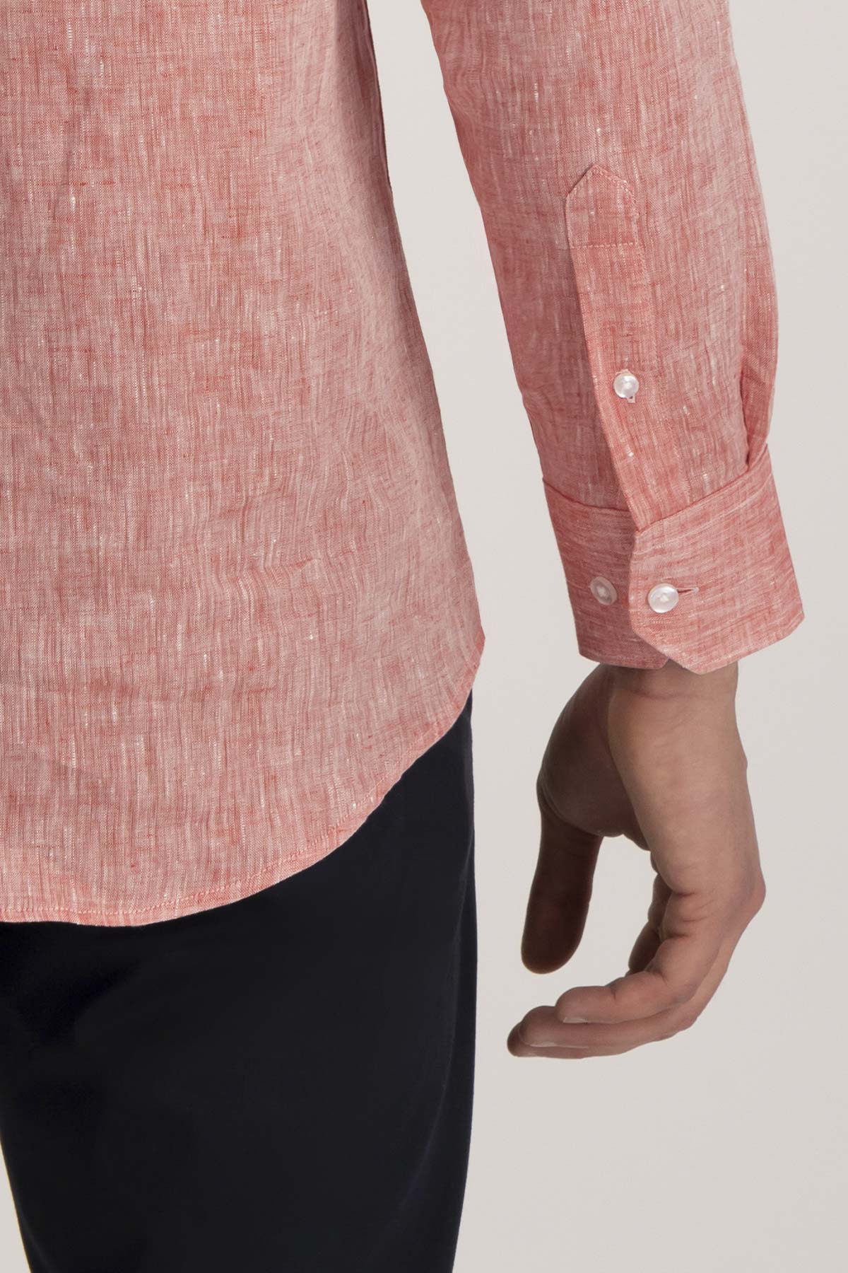 Camisa Casual Linen Slim Fit