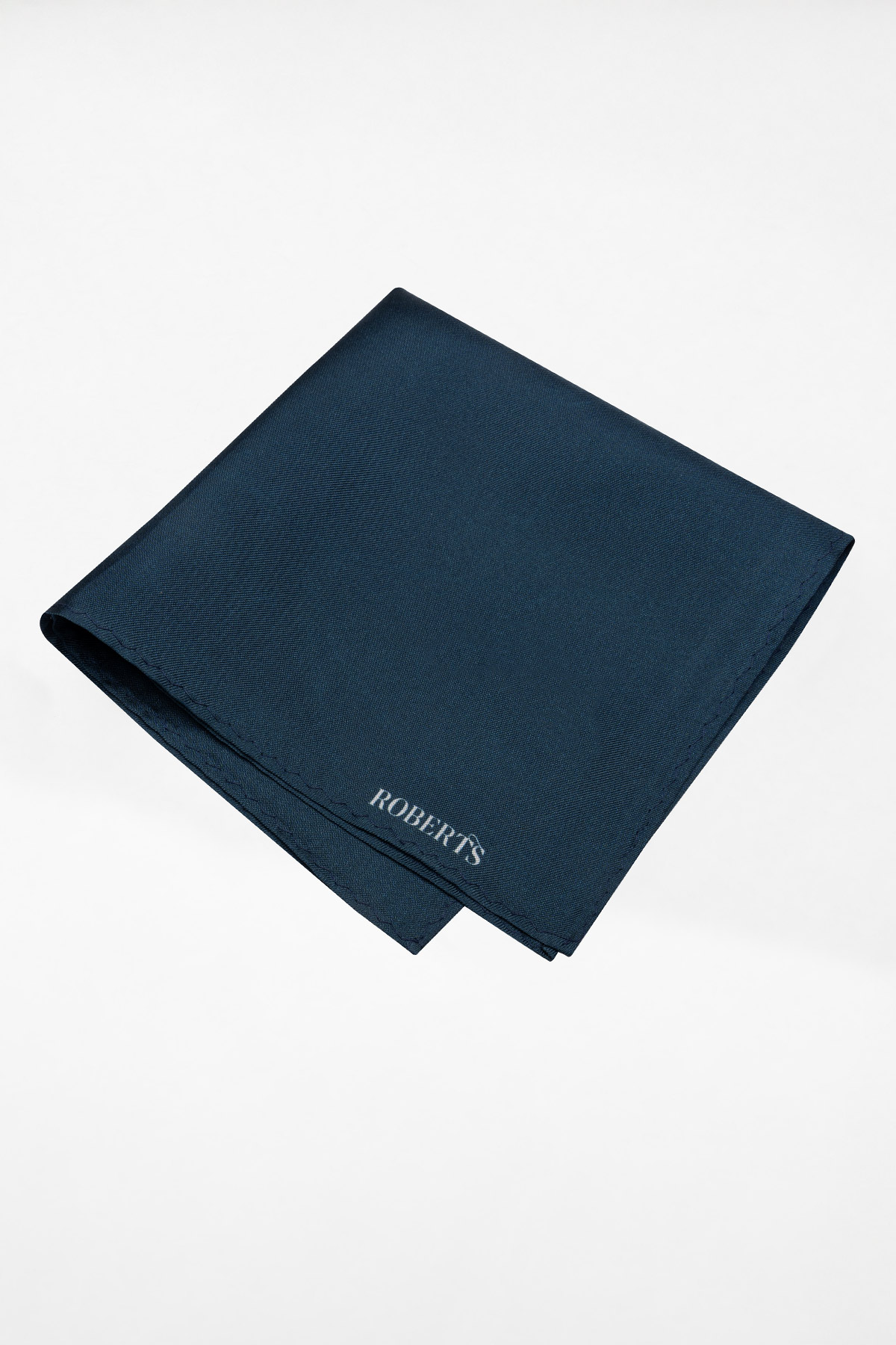 Pañuelo De Bolsillo De Seda Liso Azul