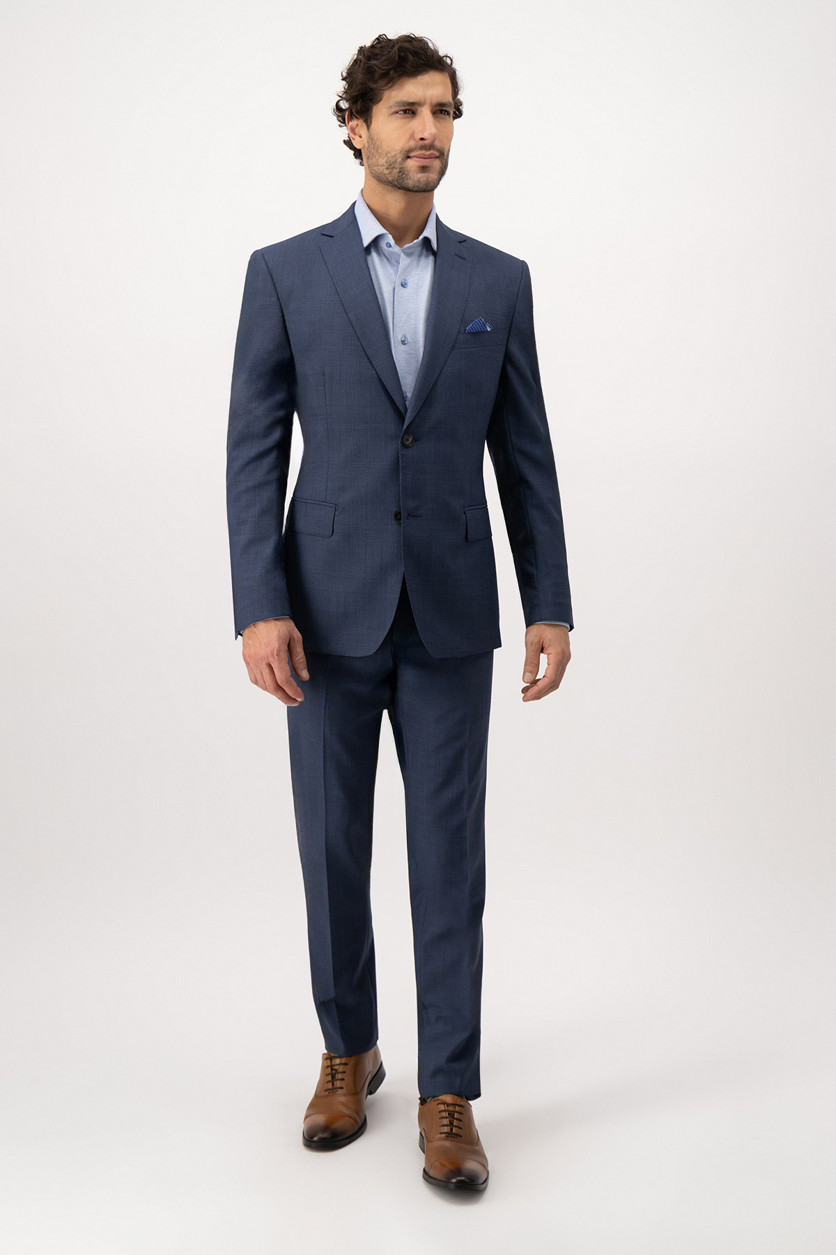 Traje Calderoni Couture Azul Slim Fit