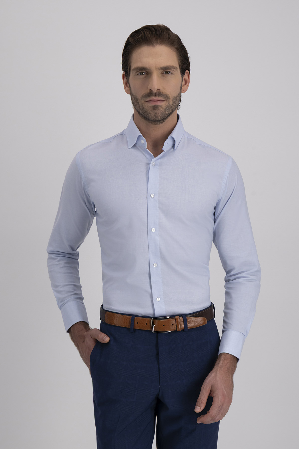 Camisa Formal Nano Tech Slim Fit