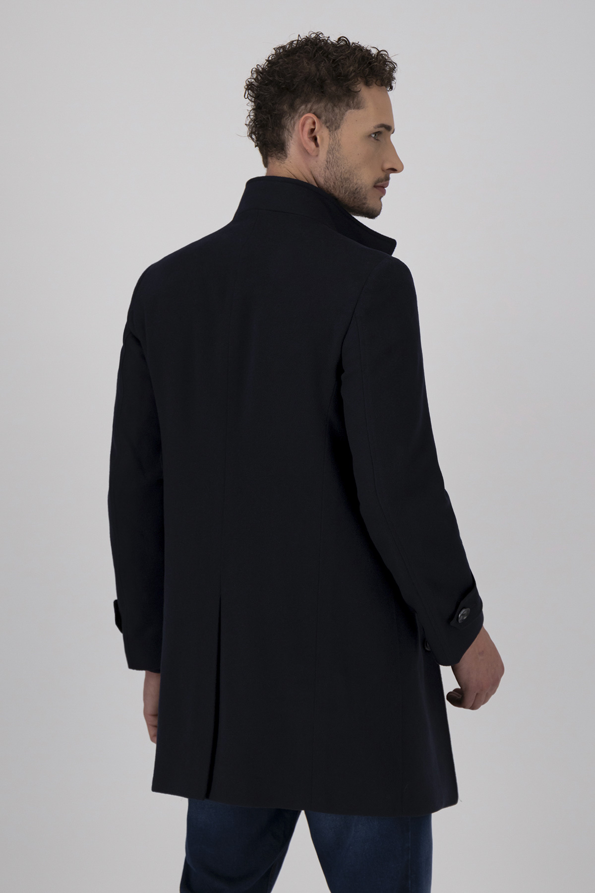Abrigo Azul Marino Slim Fit