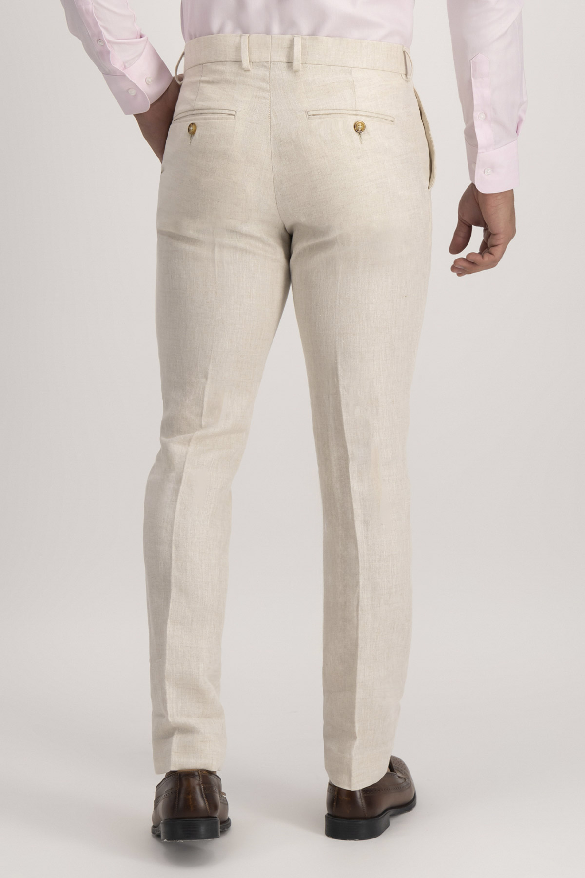 Pantalón Formal Roberts Red Beige Slim Fit