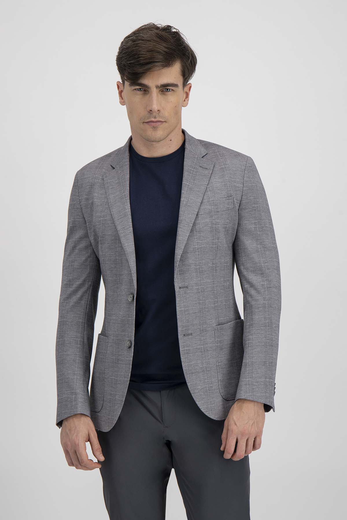 Saco Casual Roberts Red Gris Slim Fit