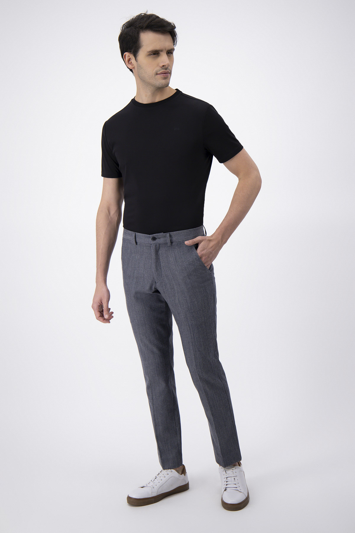 Pantalón Formal Calderoni Azul Marino Slim Fit