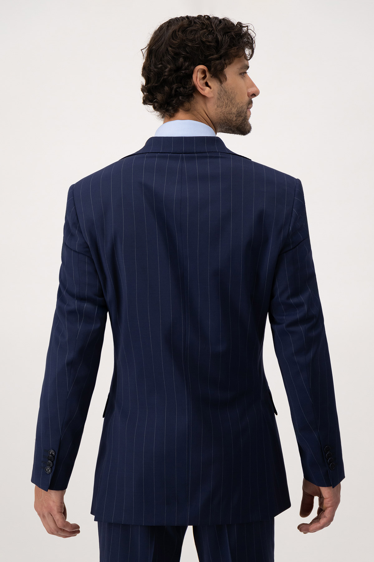 Traje Calderoni Azul Marino Slim Fit