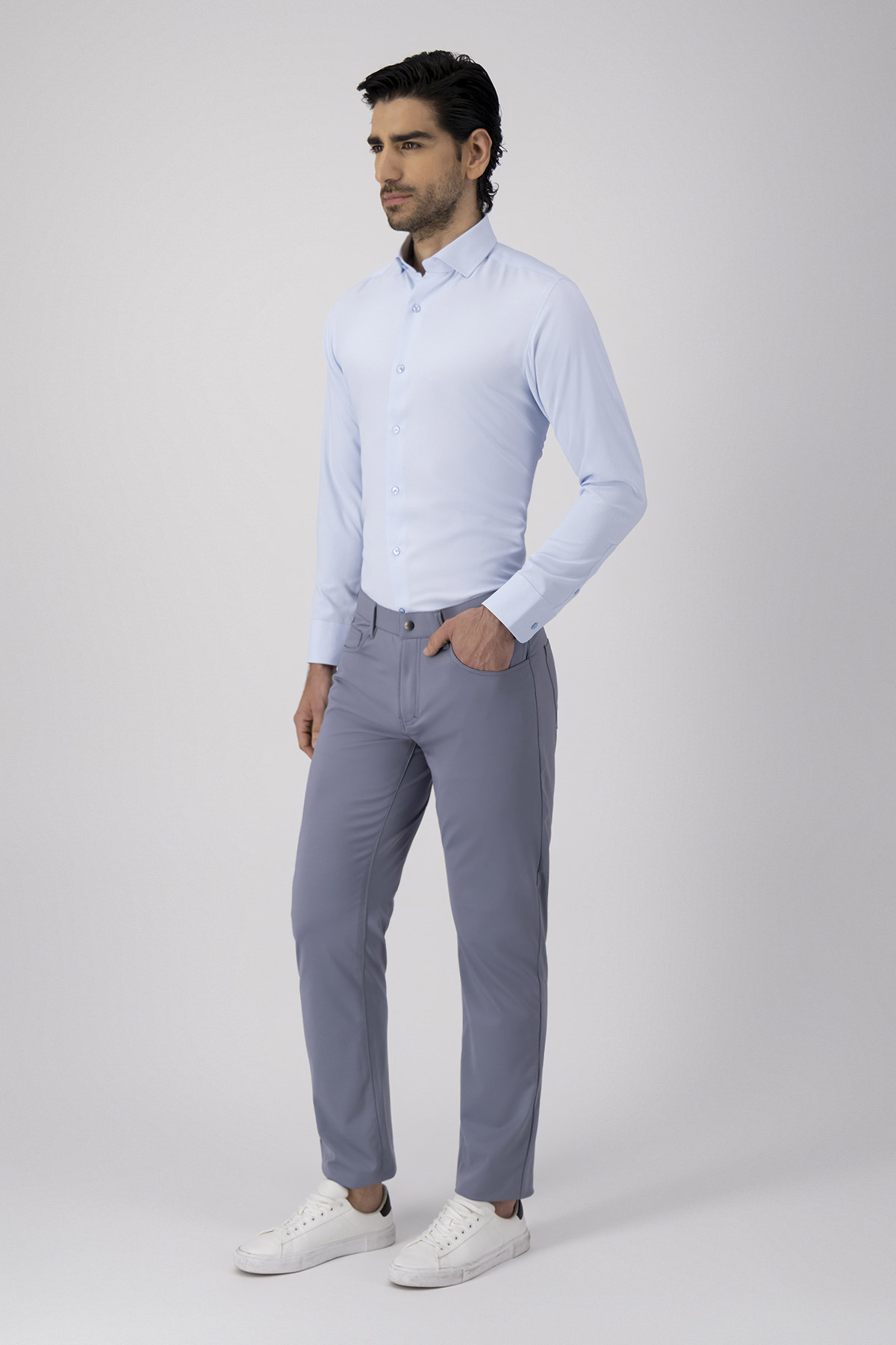Camisa Formal Anatomic Technology Slim Fit Azul