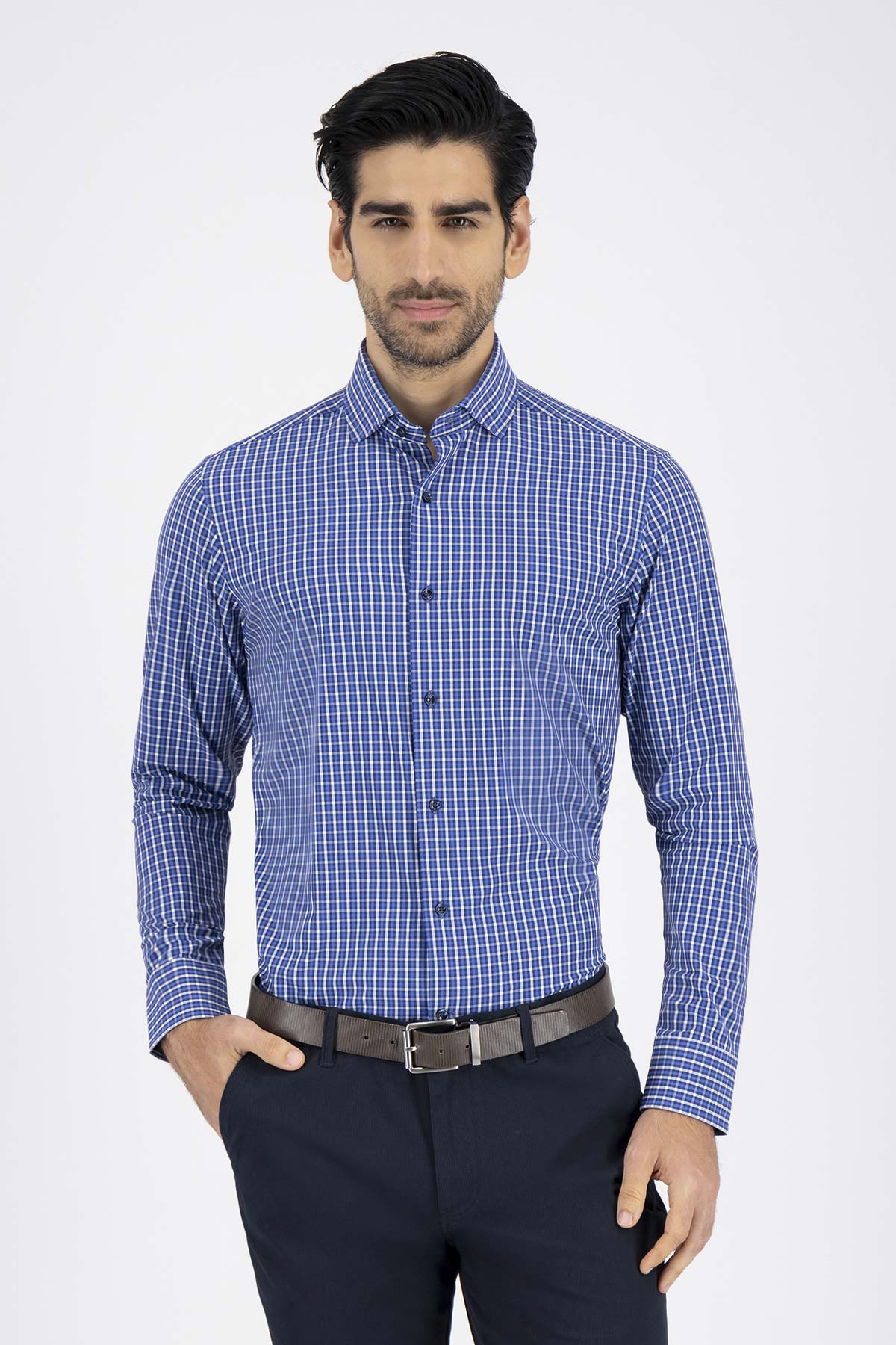 Camisa Formal Anatomic Technology Slim Fit Azul