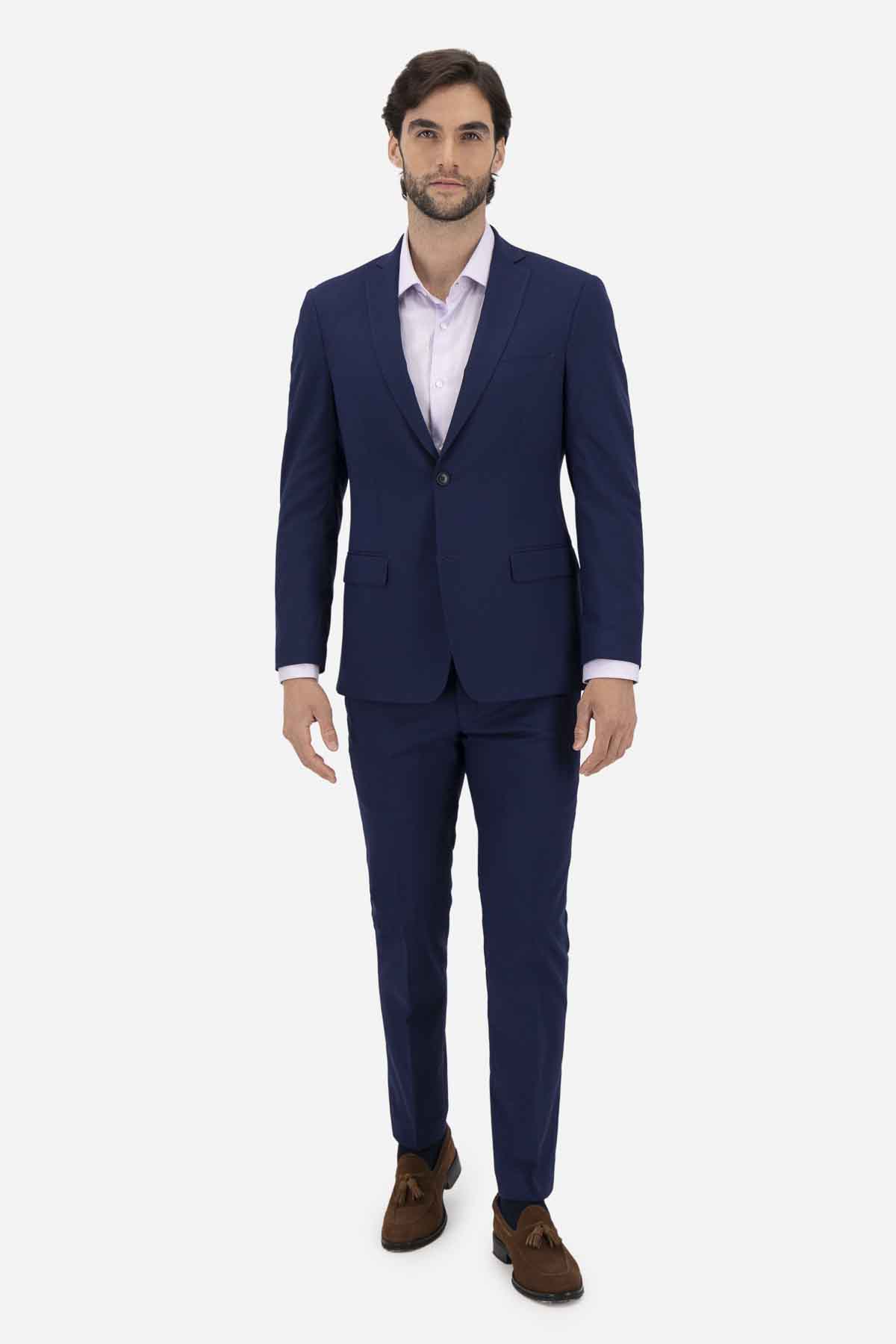 Traje Roberts Red Anatomic Color azul rey Slim fit