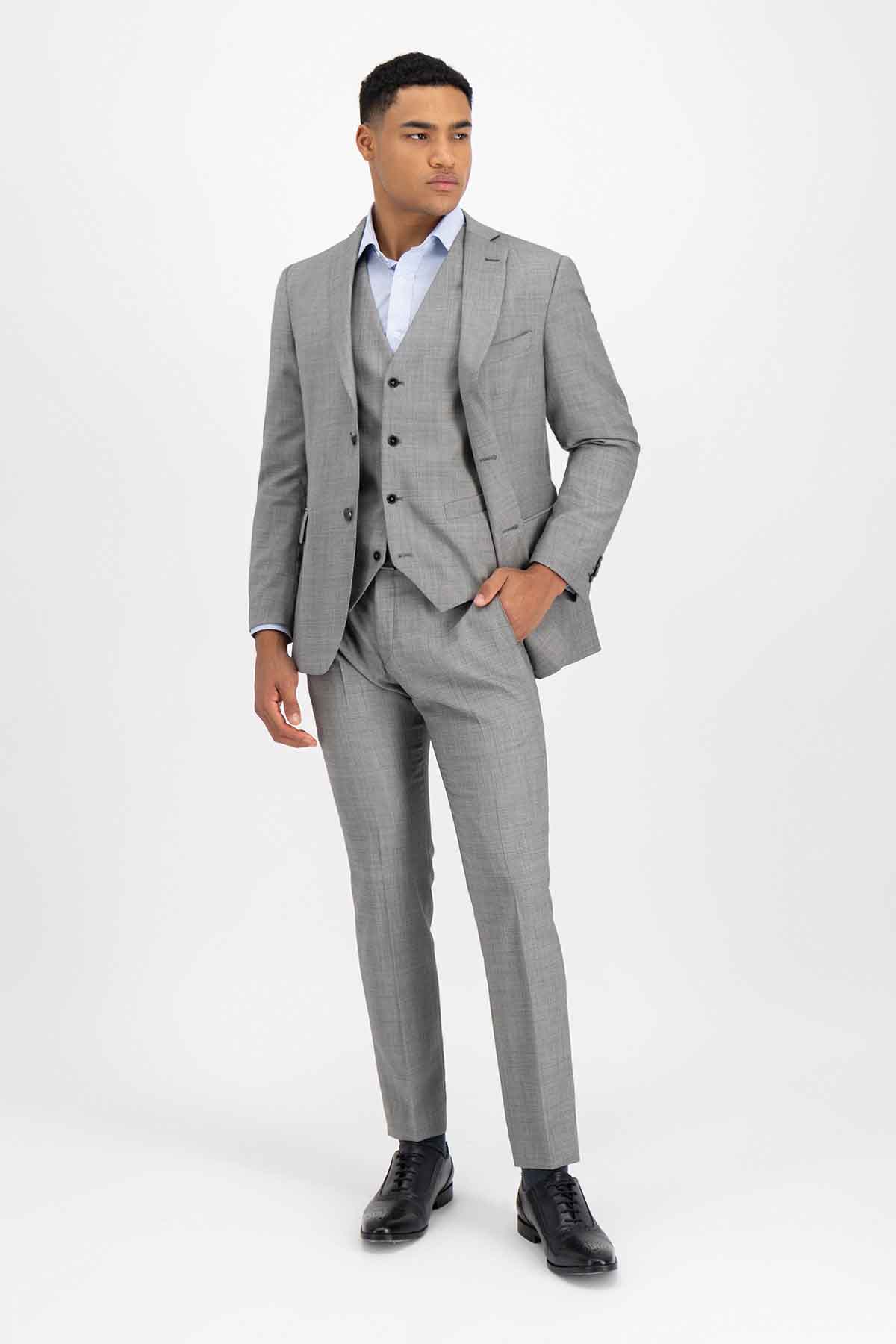 Traje Trío Roberts Azul Marino Slim Fit