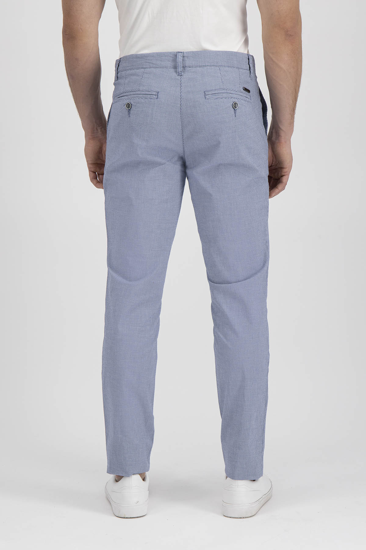 Pantalón Chino Calderoni Azul Contemporary Fit
