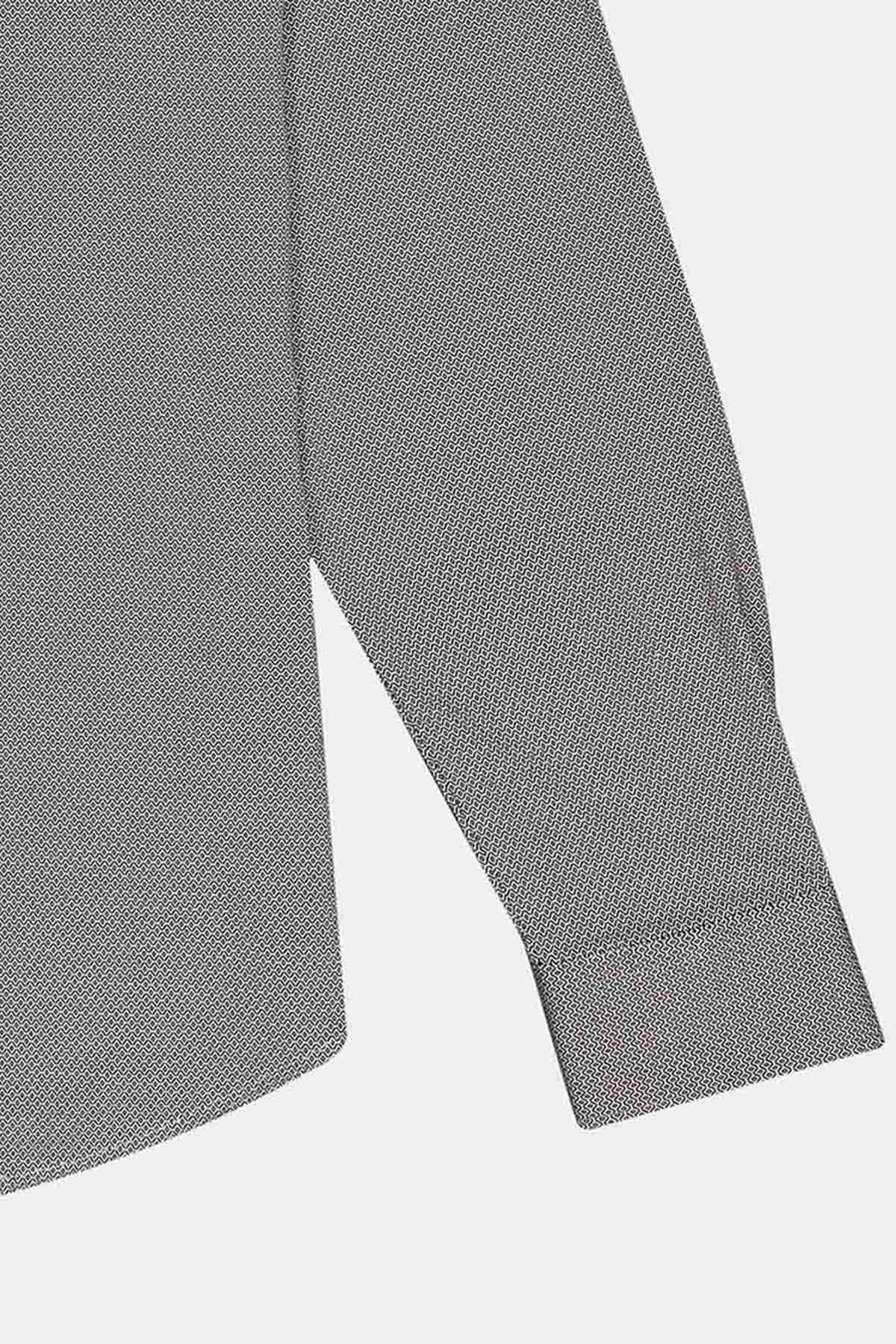 Camisa Knit Mercerized Cotton Calderoni Verde Slim Fit
