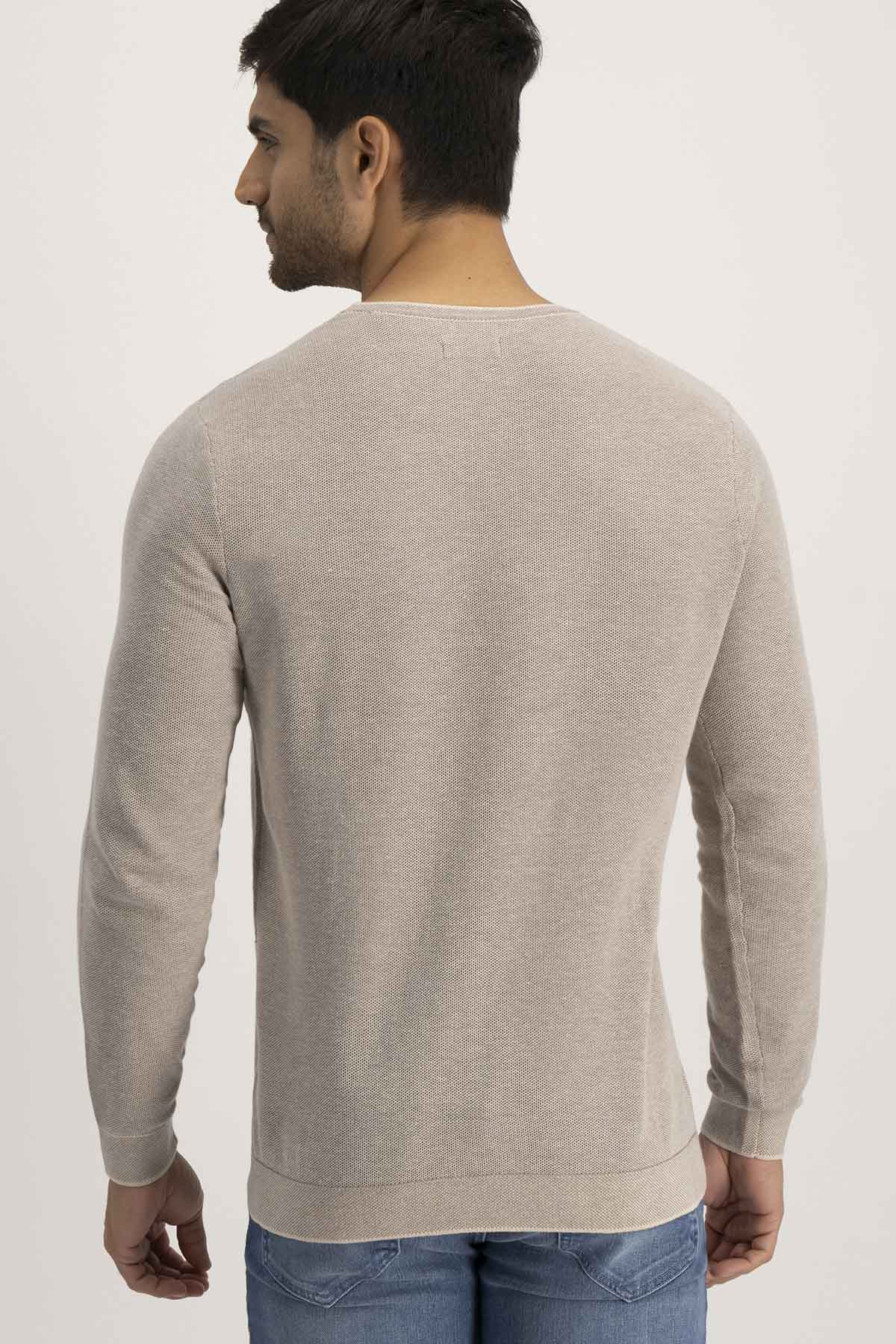 Suéter PREMIUM COTTON Roberts Beige Contemporary Fit