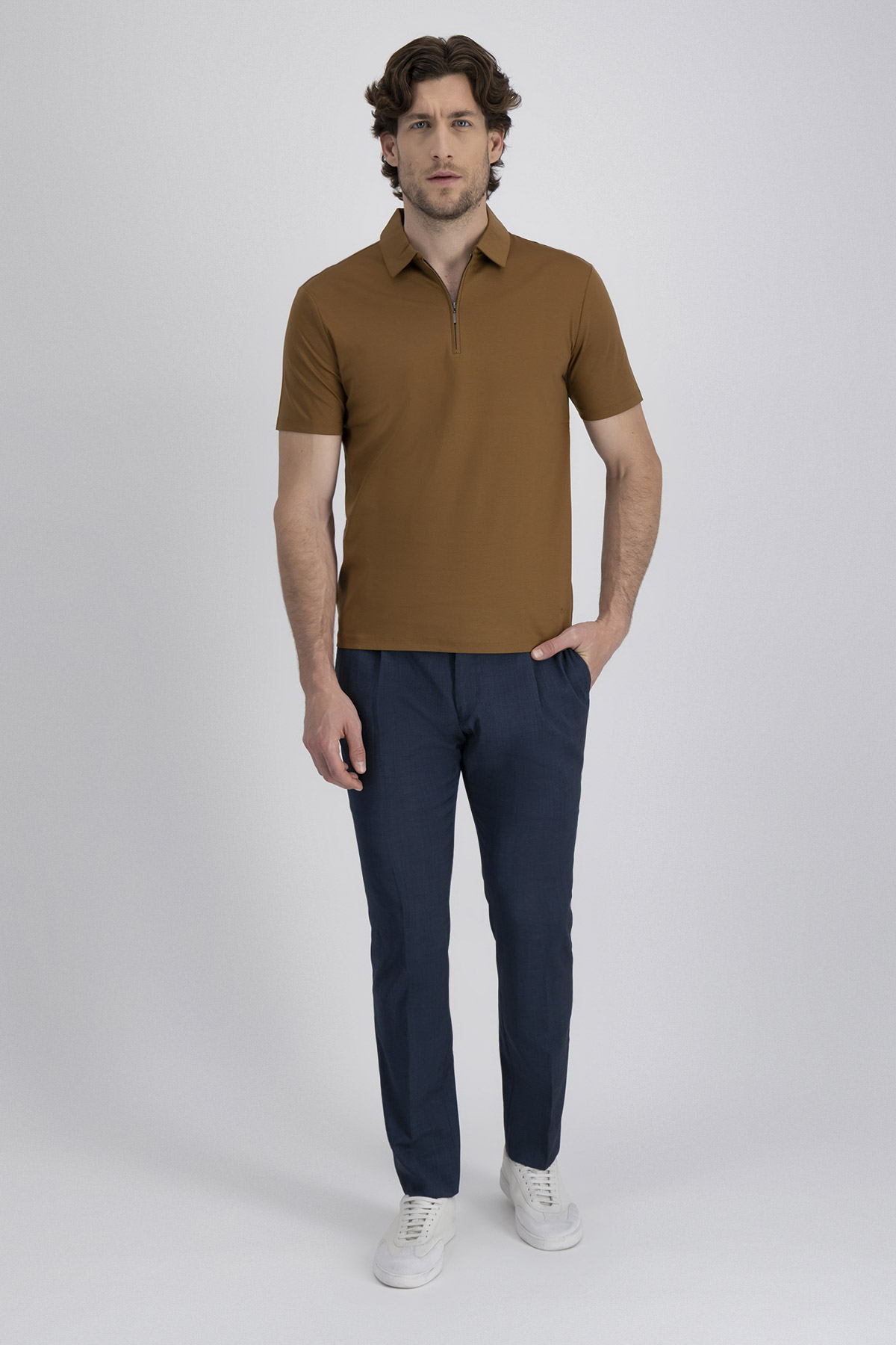 Polo Mercerized Cotton Contemporary Fit image number 3