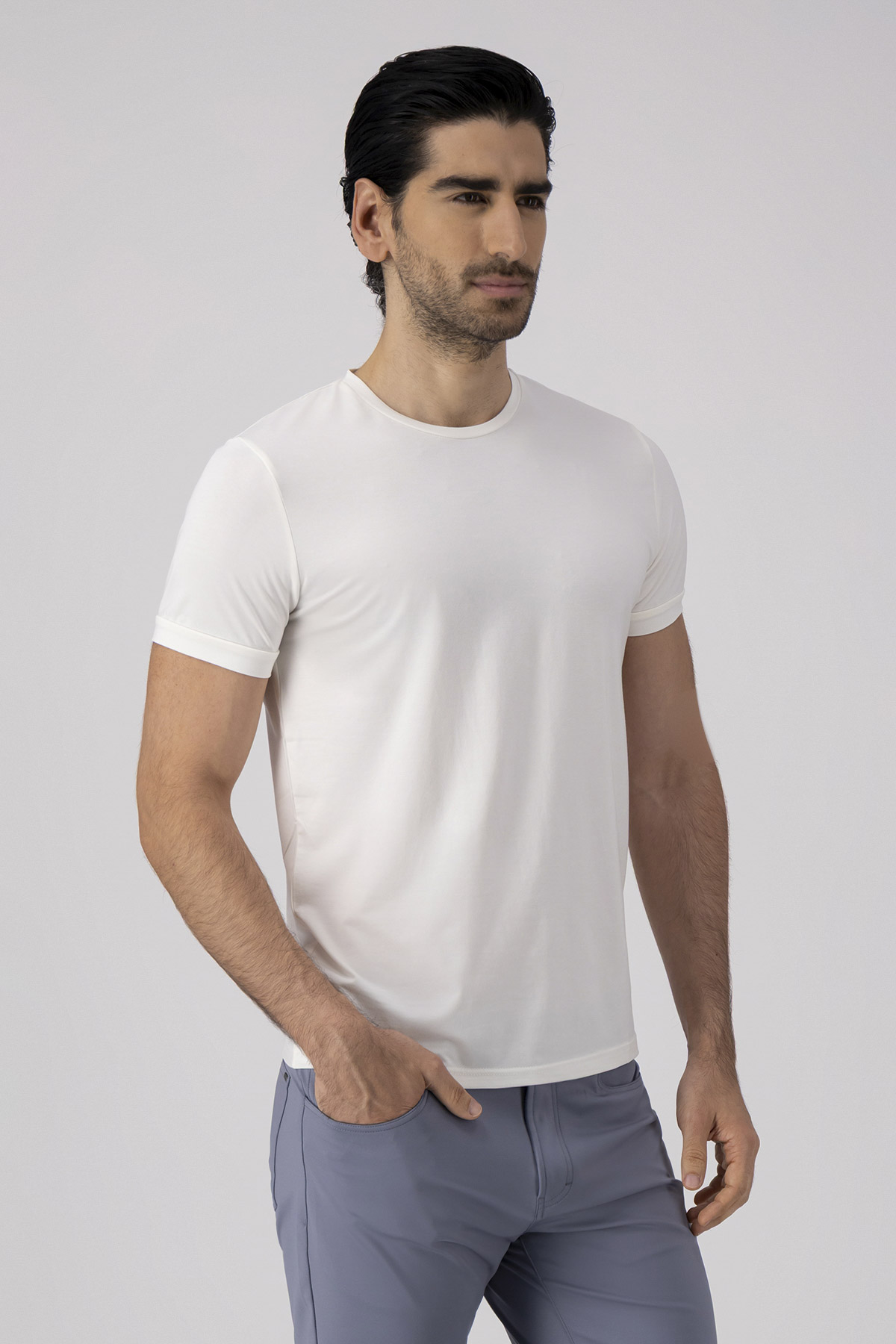 Playera ANATOMIC TECHNOLOGY Roberts Red Slim Fit Blanco