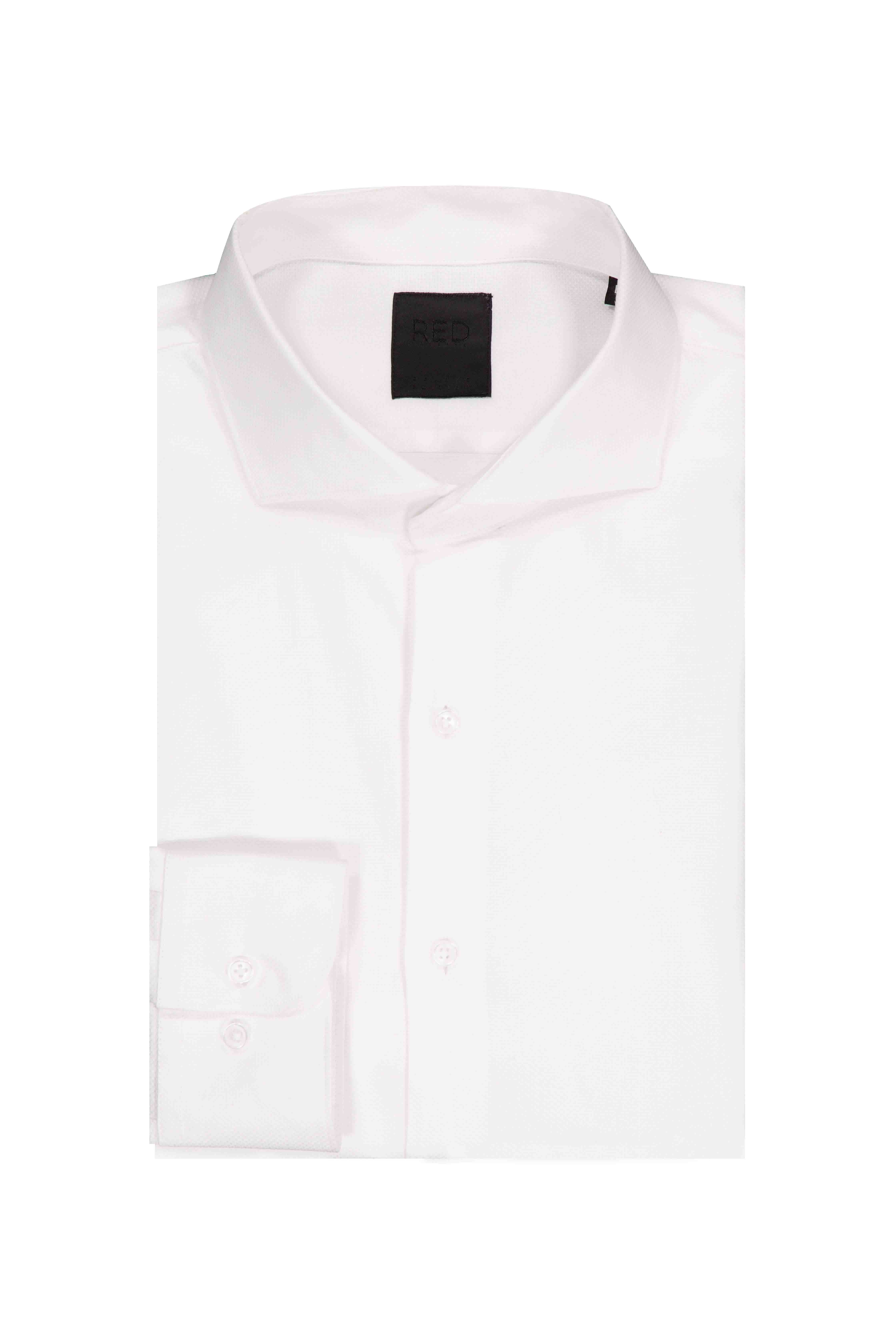 Camisa Vestir COMFORT COTTON Roberts Red Color Blanco Slim Fit