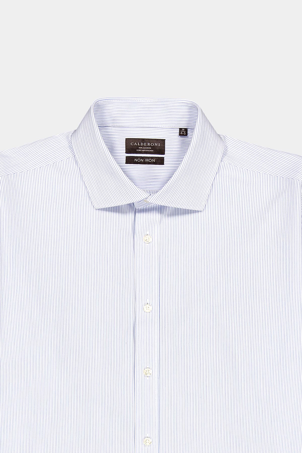 Camisa Vestir Calderoni Regular Fit Azul
