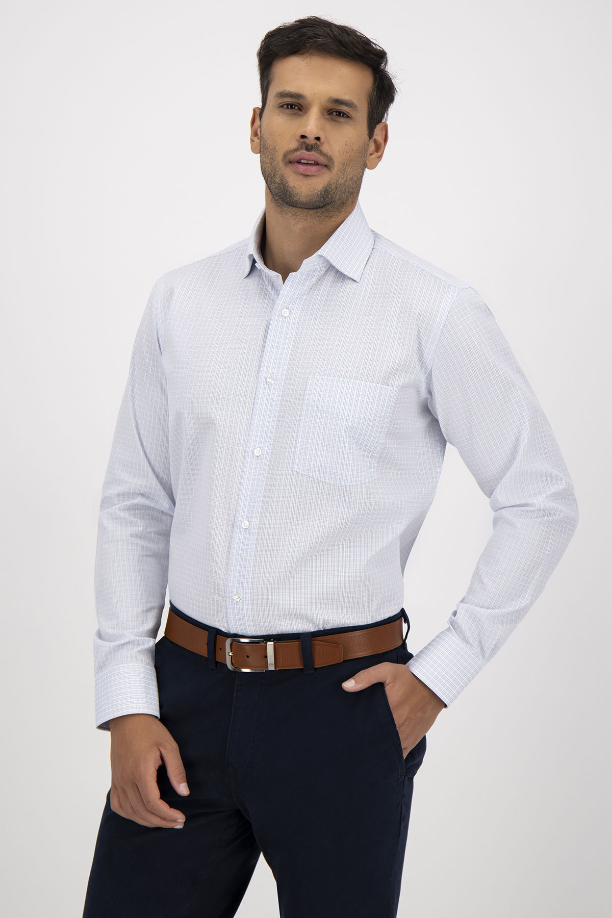 Camisa Roberts Easy Care Color Blanco Regular Fit