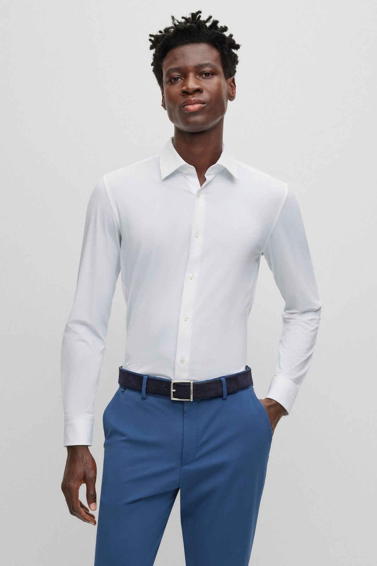 Camisa Boss Formal Blanca Slim fit