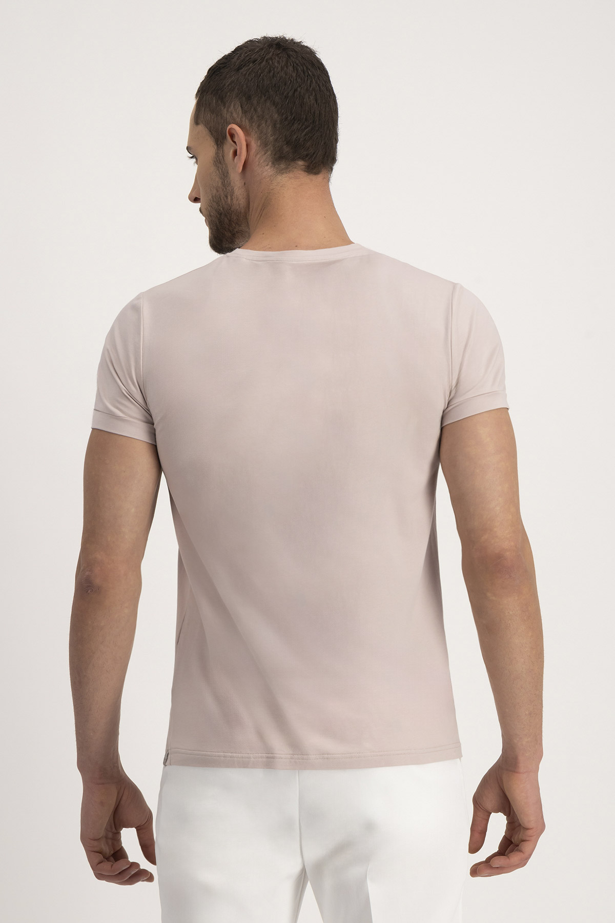 Playera ANATOMIC TECHNOLOGY Roberts Red Rosa Claro Slim Fit
