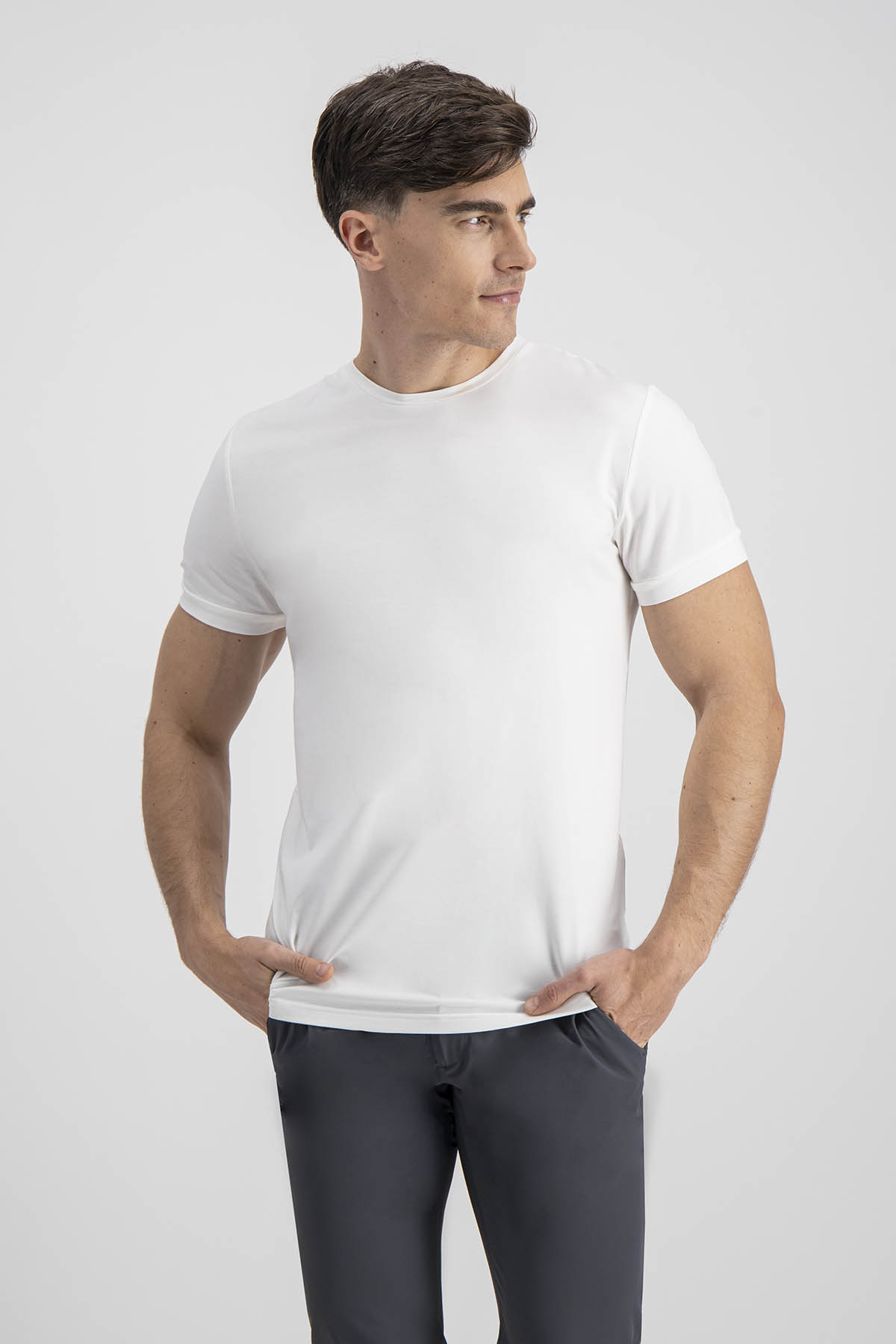 Playera Anatomic Technology Roberts Red Blanco Slim Fit