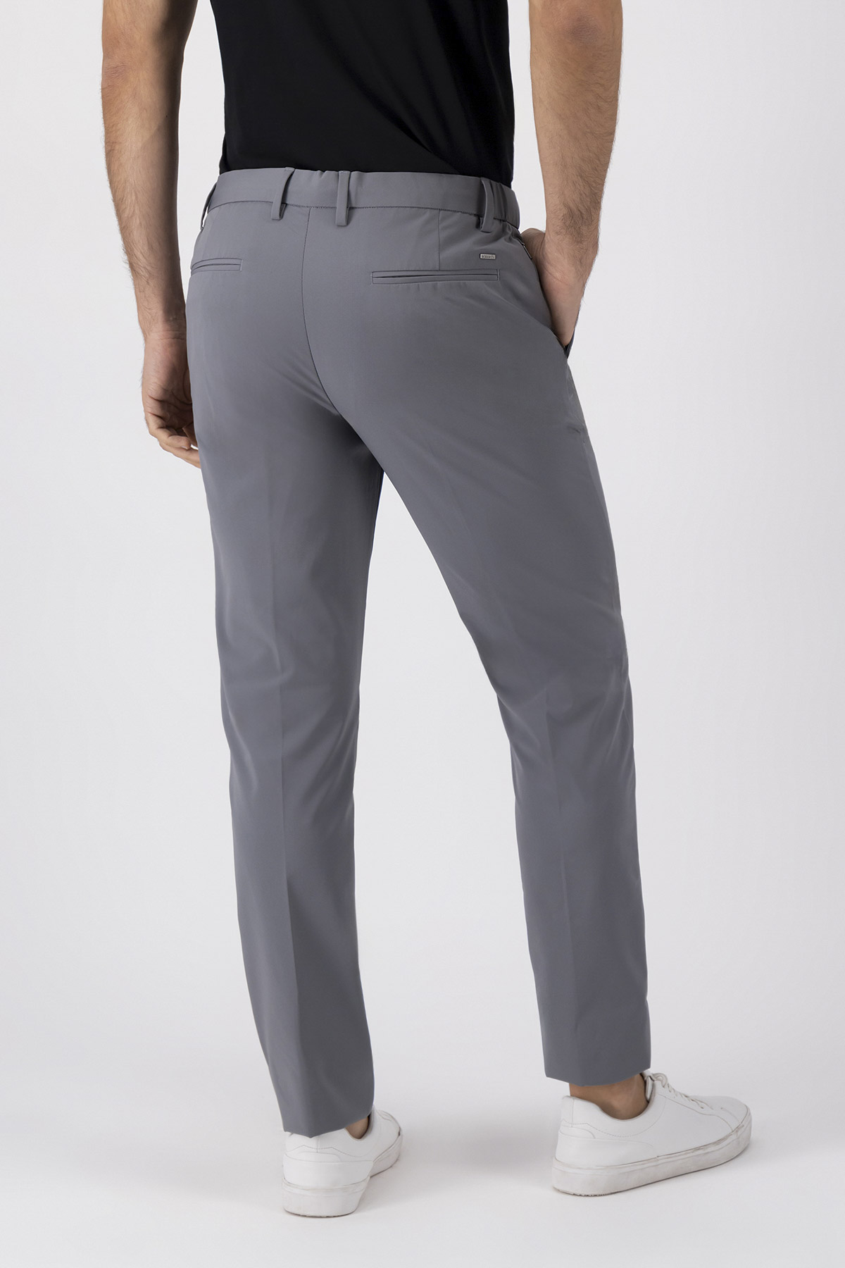 Pantalón Formal Slim Fit Gris Acero