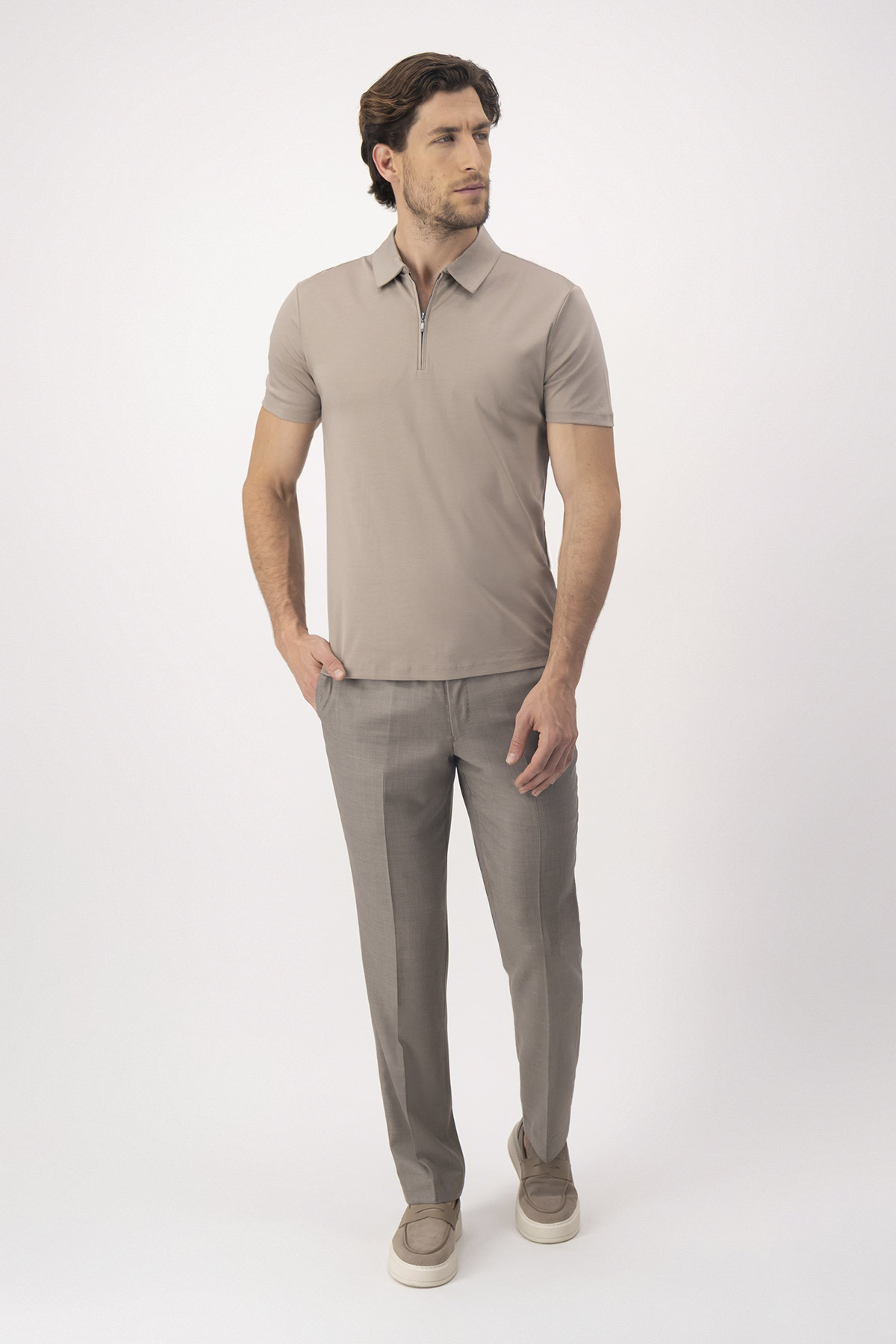 Playera Tipo Polo MERCERIZED COTTON Contemporary Fit