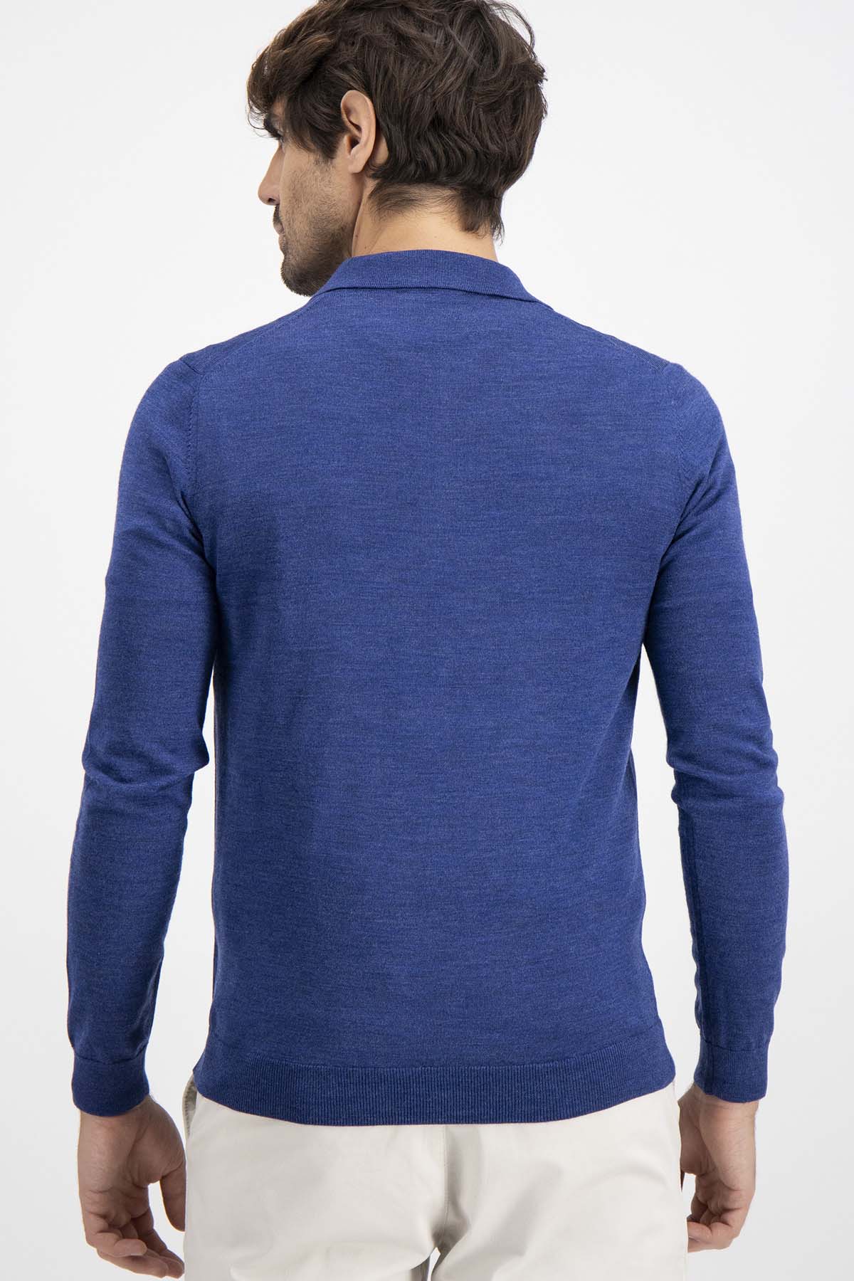 Suéter Calderoni Azul Contemporary Fit
