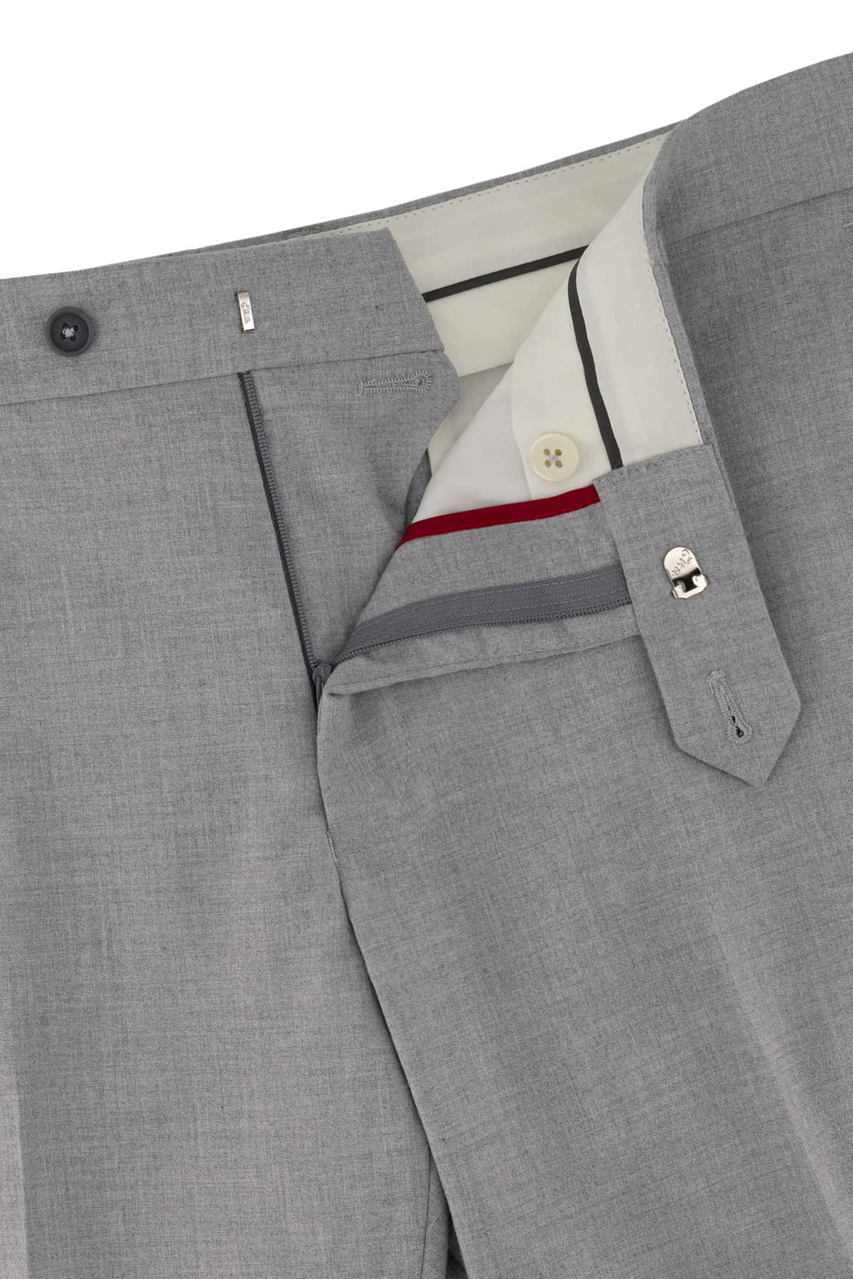 Pantalón Formal Color Gris Slim Fit