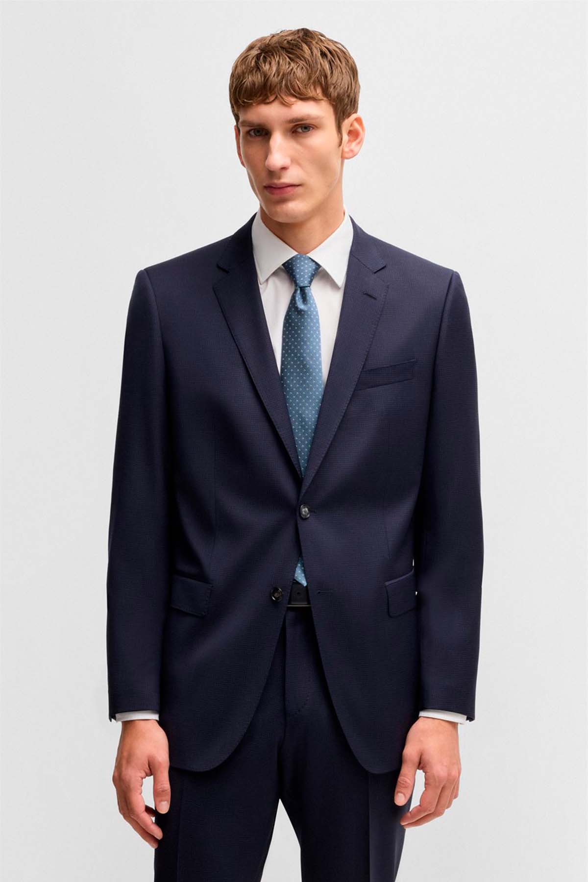 Corbata Boss tejido en jacquard